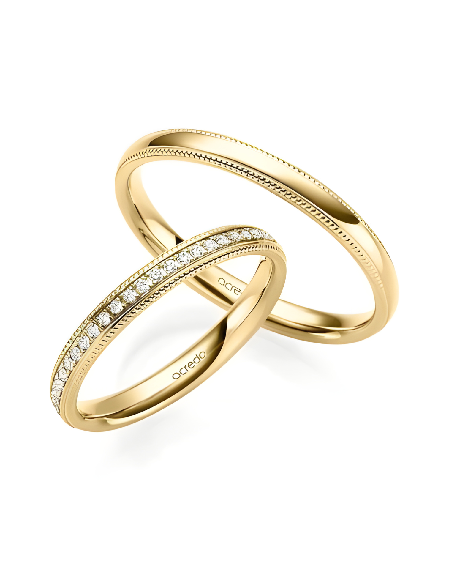 Alianzas de boda originales con diamantes en oro de 18K o 14K - Alianzas de boda - 


