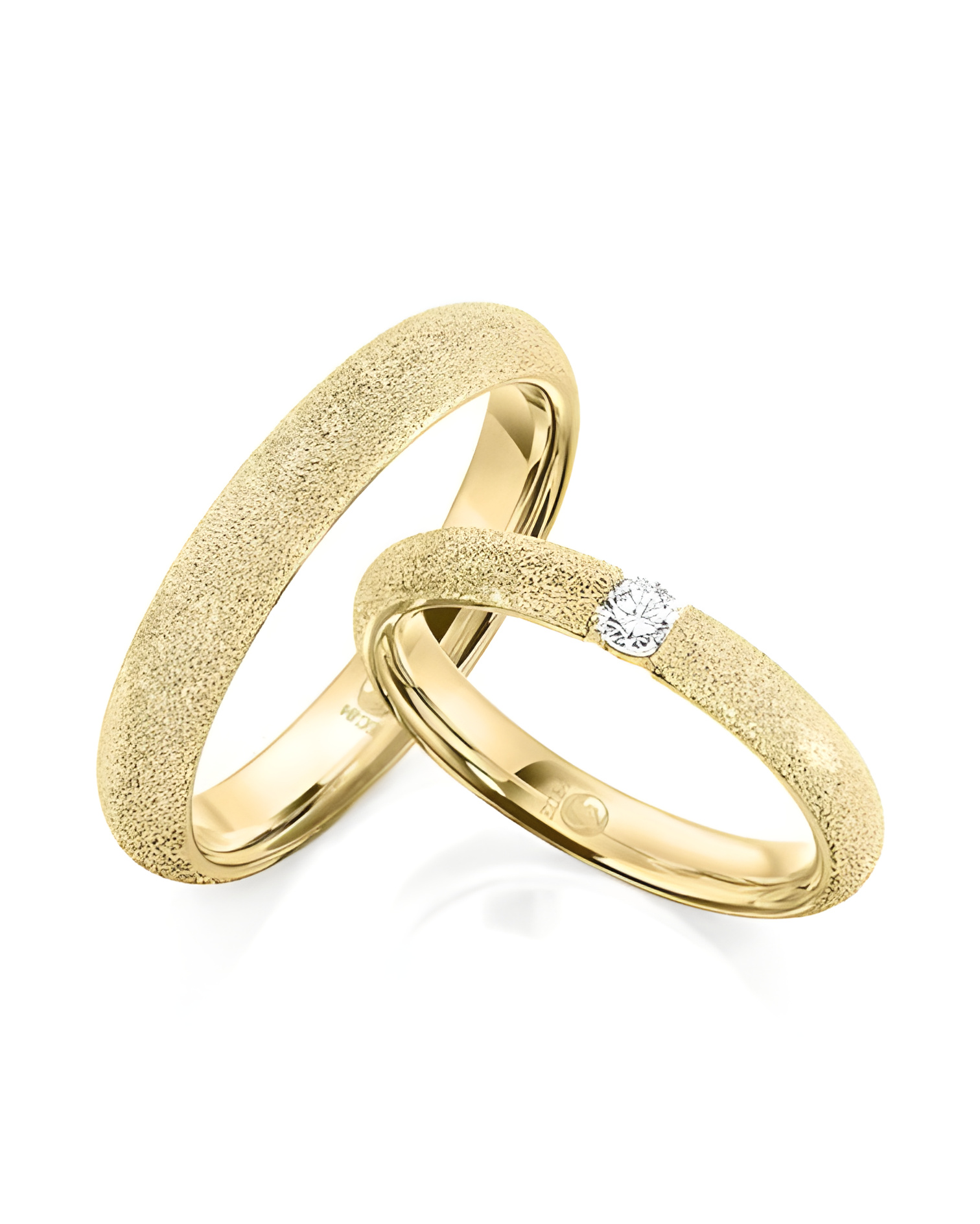 Espectaculares alianzas de boda originales con un diseño especial y un diamante - Alianzas de boda - 



