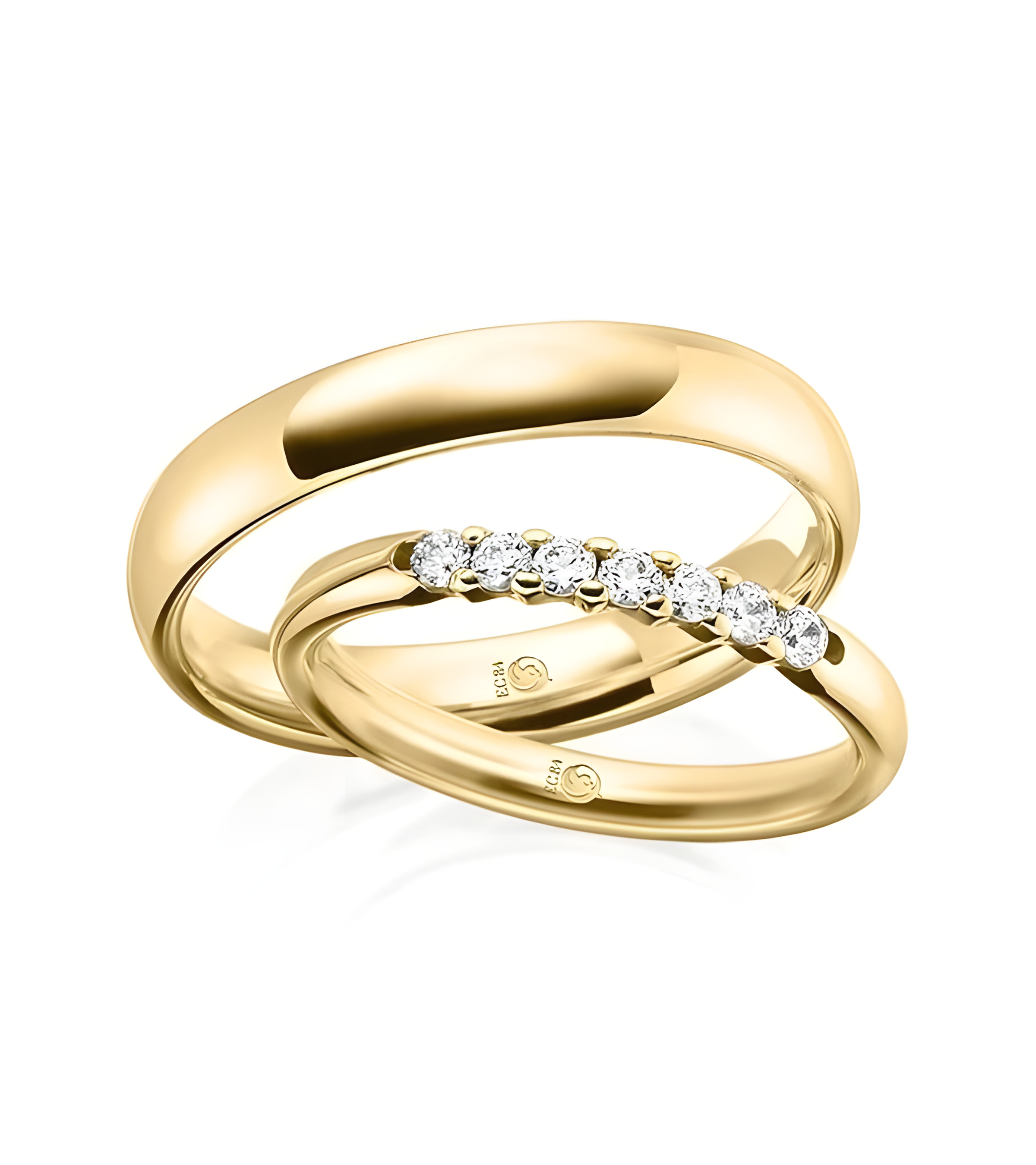 Anillos de boda para un momento único con 7 diamantes - Alianzas de boda - 


