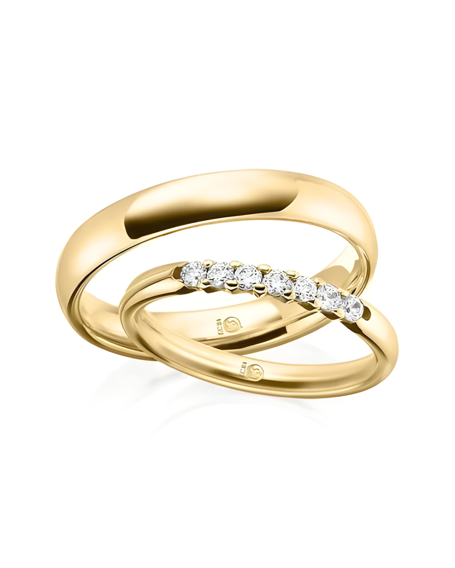 Anillos de boda para un momento único con 7 diamantes - Alianzas de boda - 


