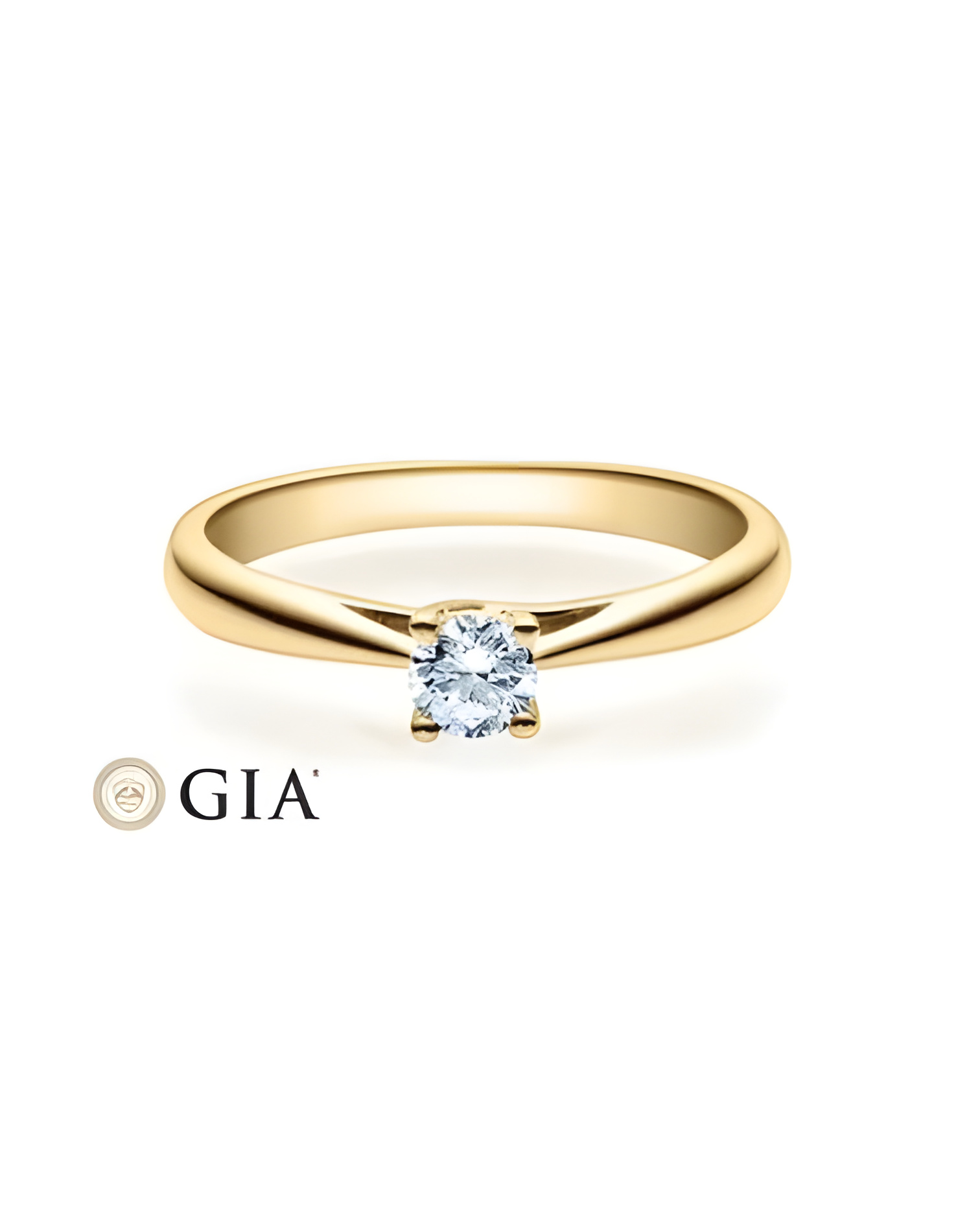 Alnilam 0,30 | Oro amarillo - ANILLO DE COMPROMISO EN ORO - Anillo de compromiso confeccionado en oro amarillo con un exclusivo 