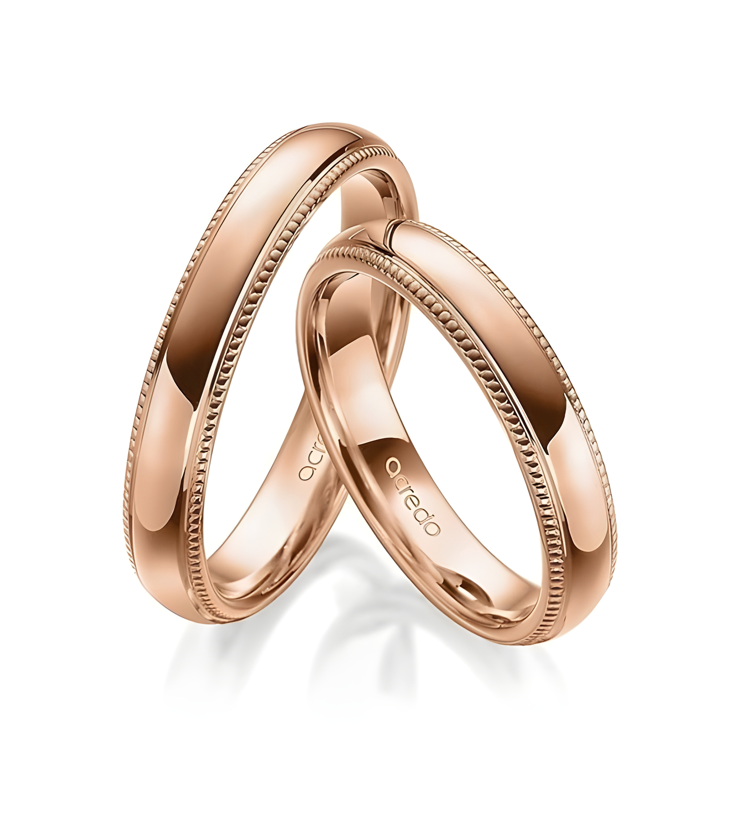 Alianzas de boda clásicas con un toque distintivo en oro rosa - Alianzas de boda - 


