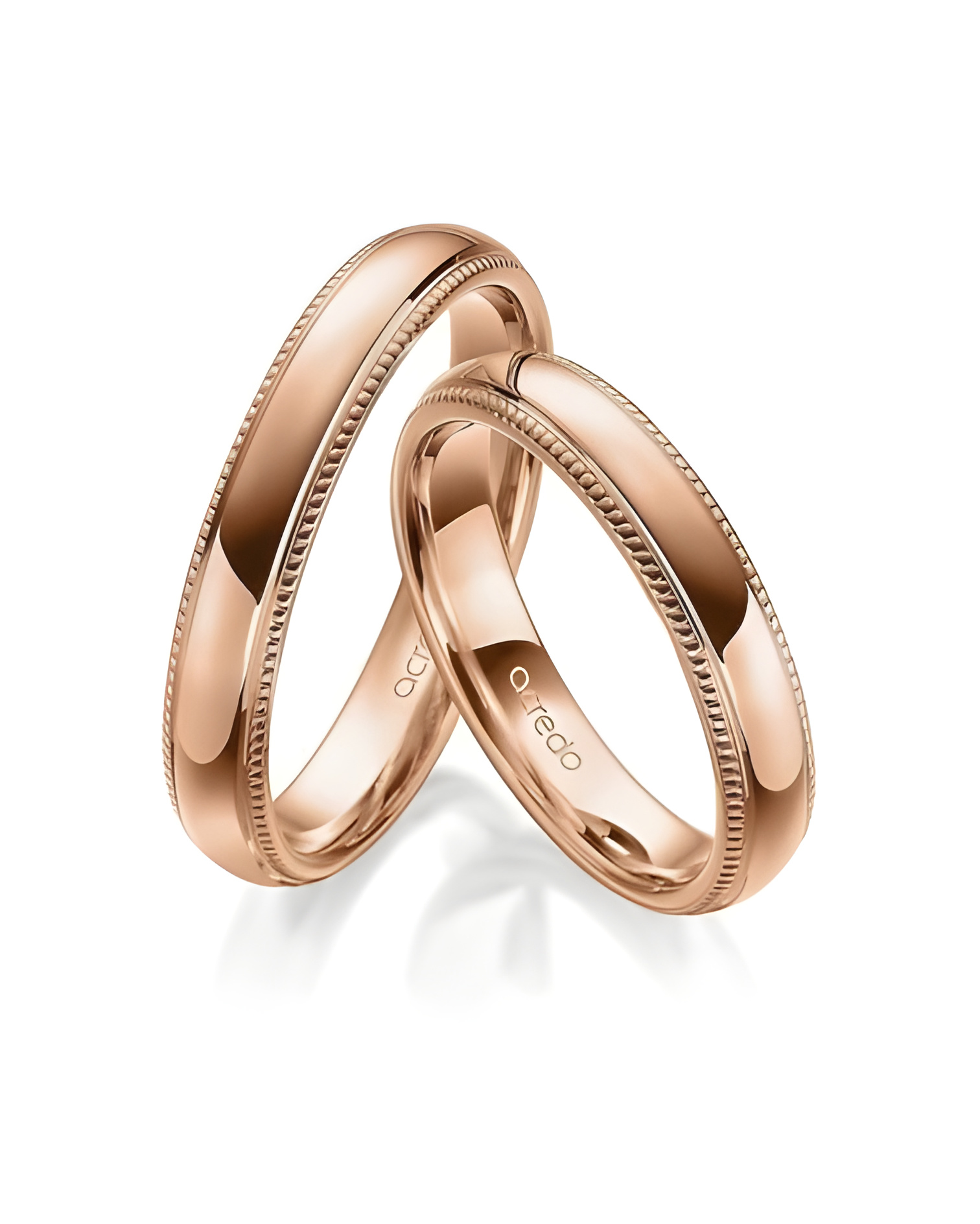 Alianzas de boda clásicas con un toque distintivo en oro rosa - Alianzas de boda - 


