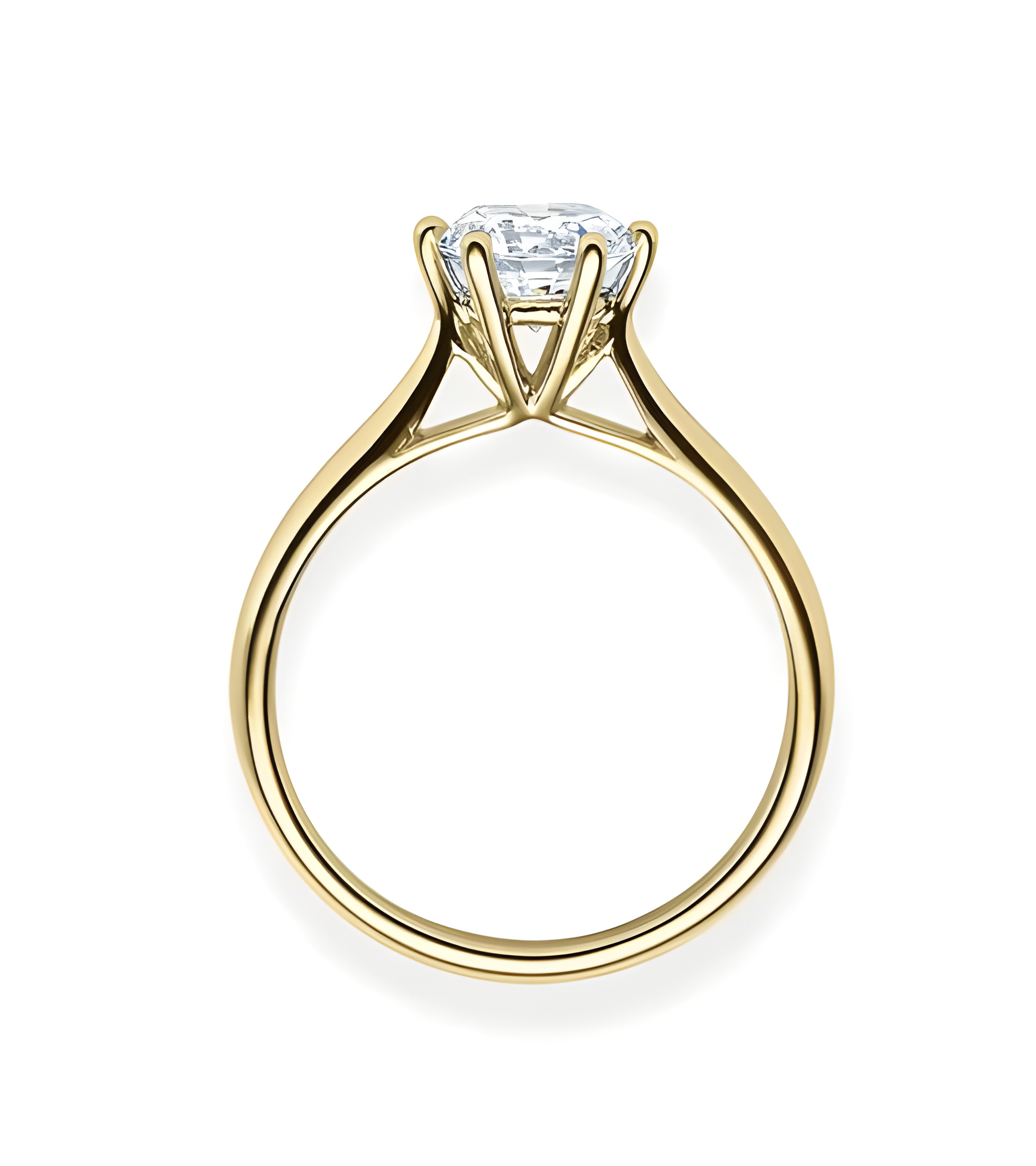 Achernar 0,30 | Oro amarillo - ANILLO DE COMPROMISO EN ORO - Anillo de pedida de oro con un extraordinario diamante natural