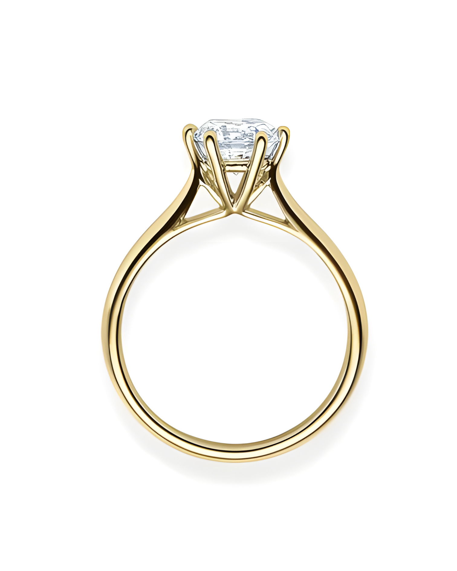 Achernar 0,30 | Oro amarillo - ANILLO DE COMPROMISO EN ORO - Anillo de pedida de oro con un extraordinario diamante natural