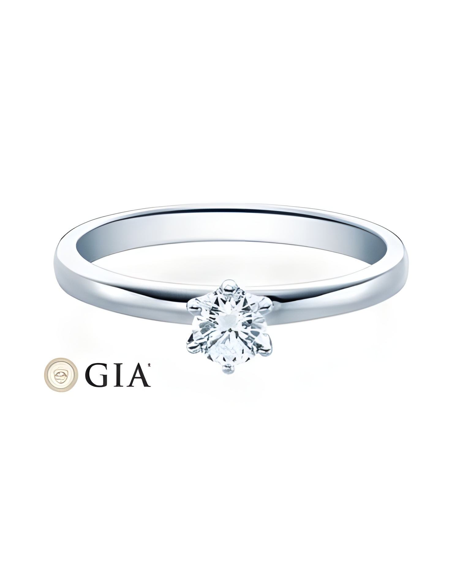 Wezen 0,30 | Oro blanco o Platino - Anillos de compromiso - Clásico anillo de compromiso en platino u oro blanco