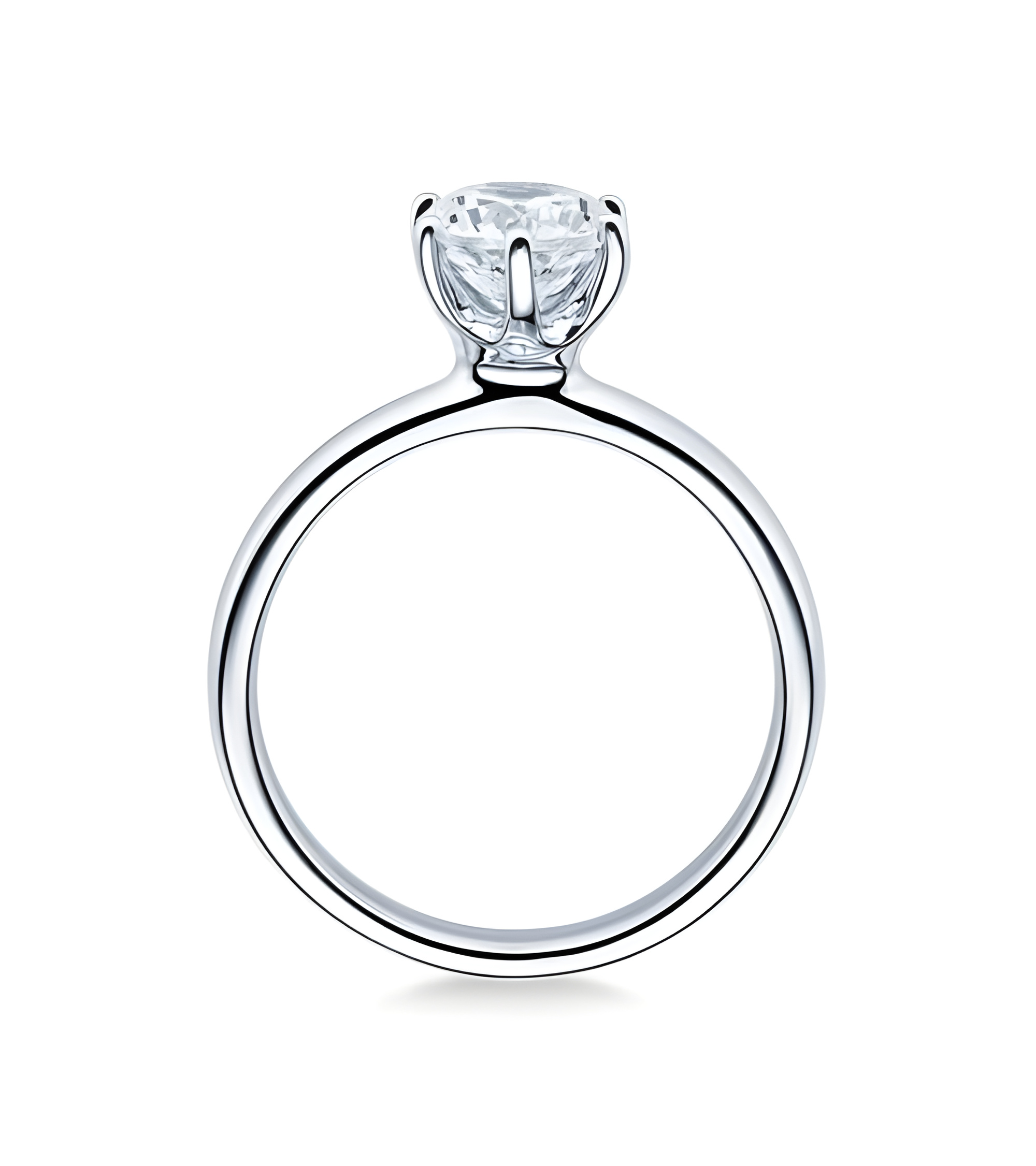 Wezen 0,10 | Oro blanco o Platino - Anillos de compromiso - Clásico anillo de compromiso en oro blanco o platino