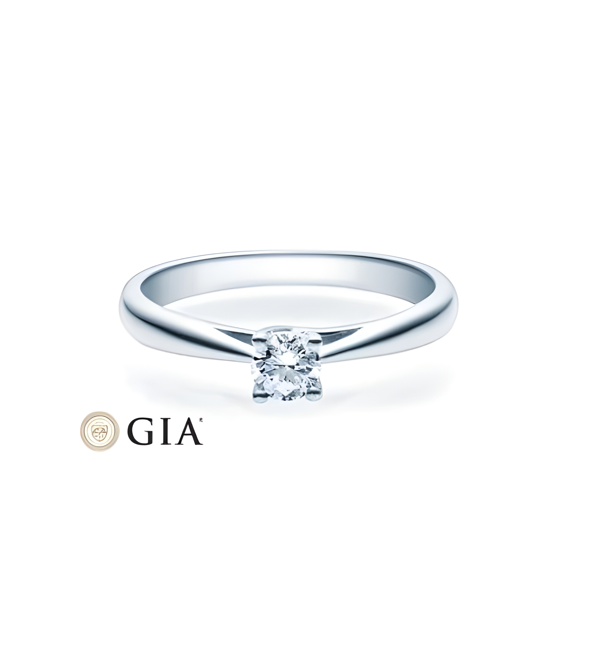 Alnilam 0,30 | Oro blanco o Platino - Anillos de compromiso - Anillo de compromiso original en platino u oro blanco