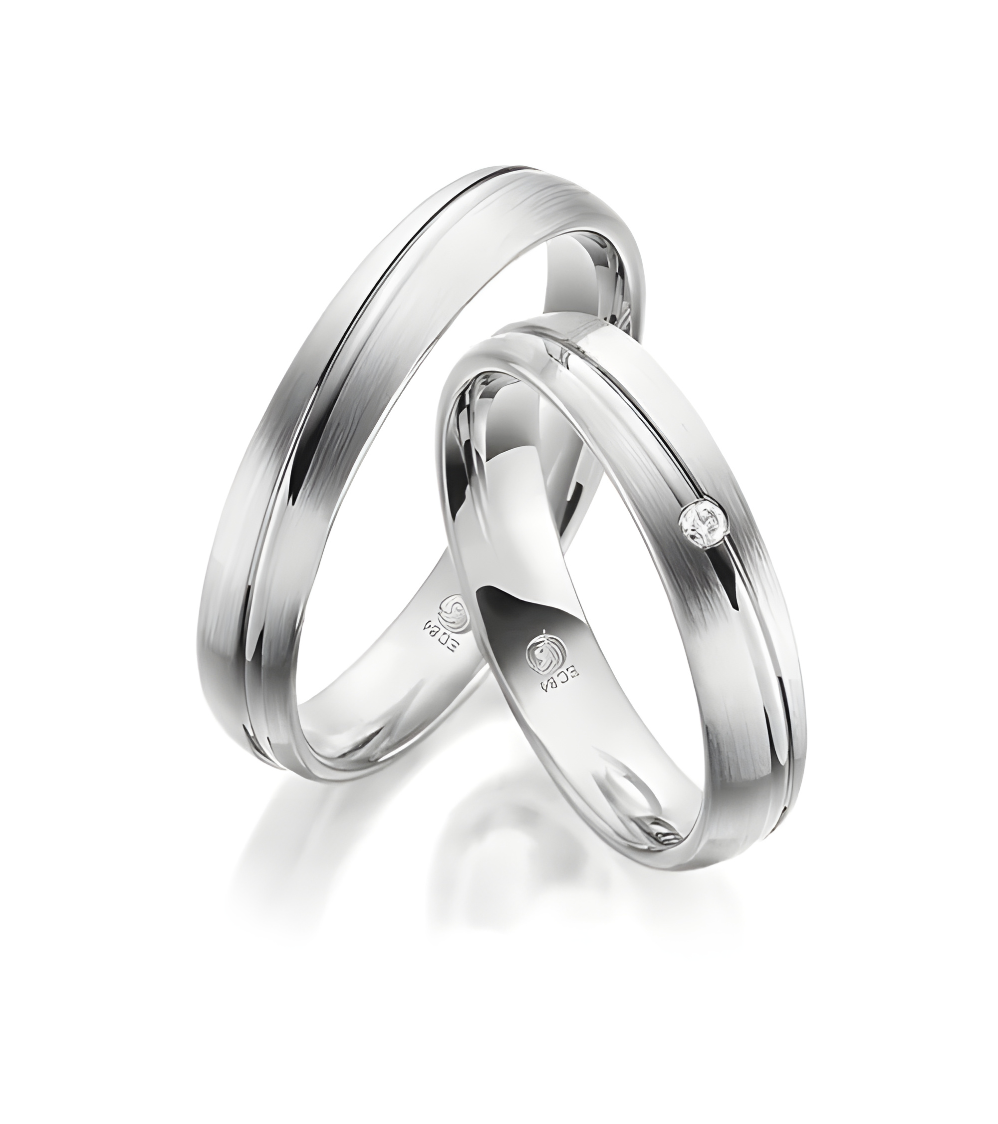 Originales alianzas de boda únicas en Platino - Alianzas de boda - 

