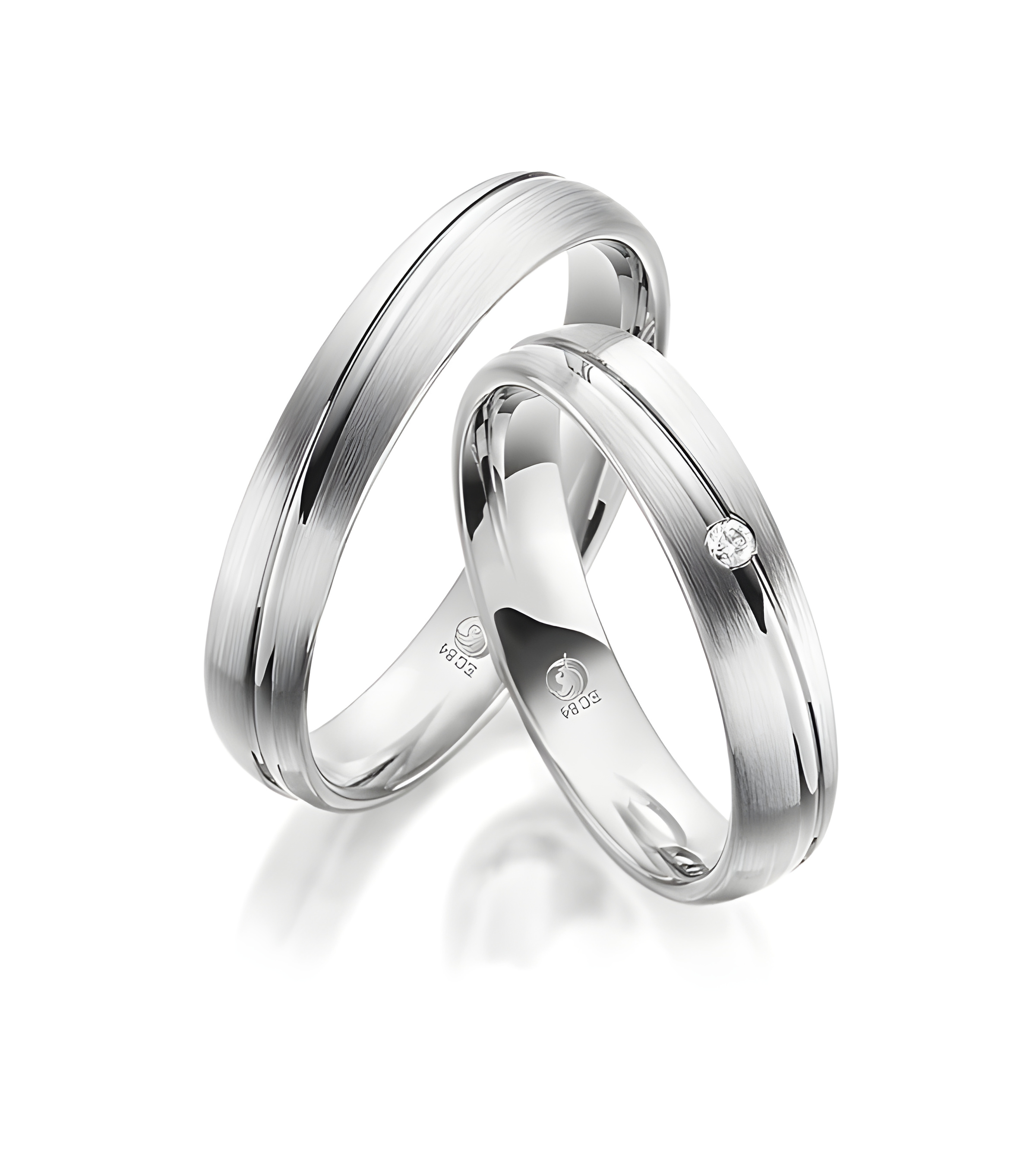 Originales alianzas de boda únicas en Platino - Alianzas de boda - 

