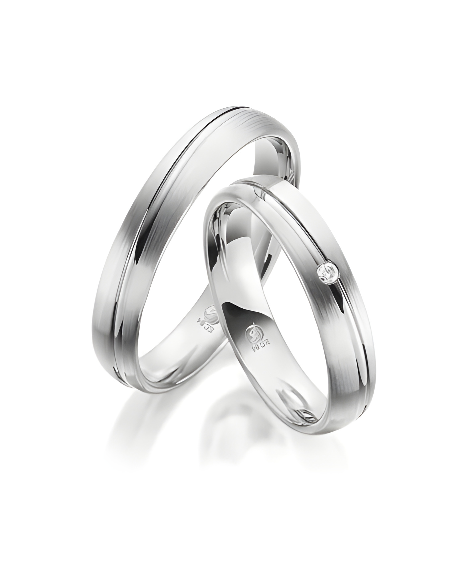 Originales alianzas de boda únicas en Platino - Alianzas de boda - 

