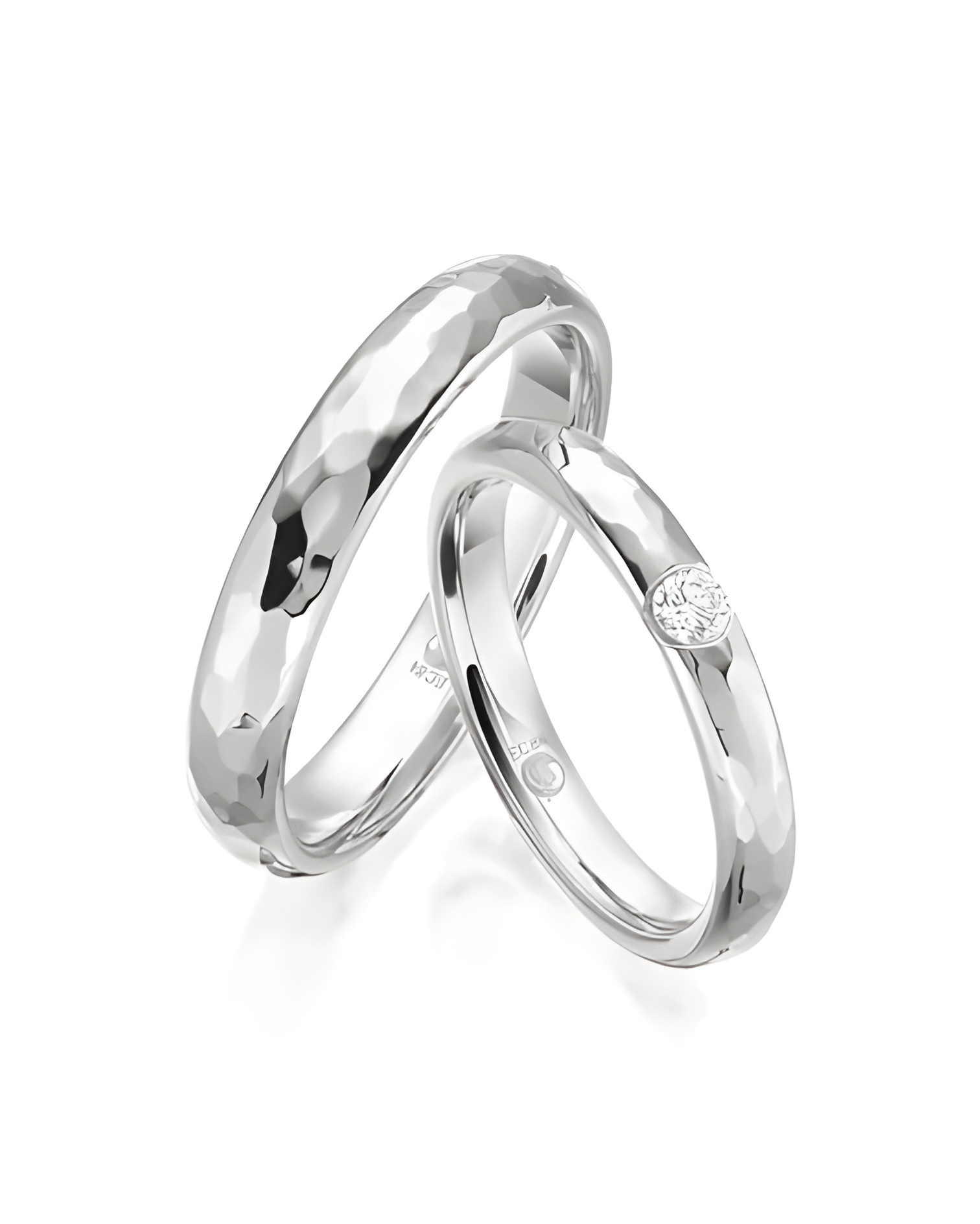 Anillos de boda de Platino con acabado original - Alianzas de boda - 

