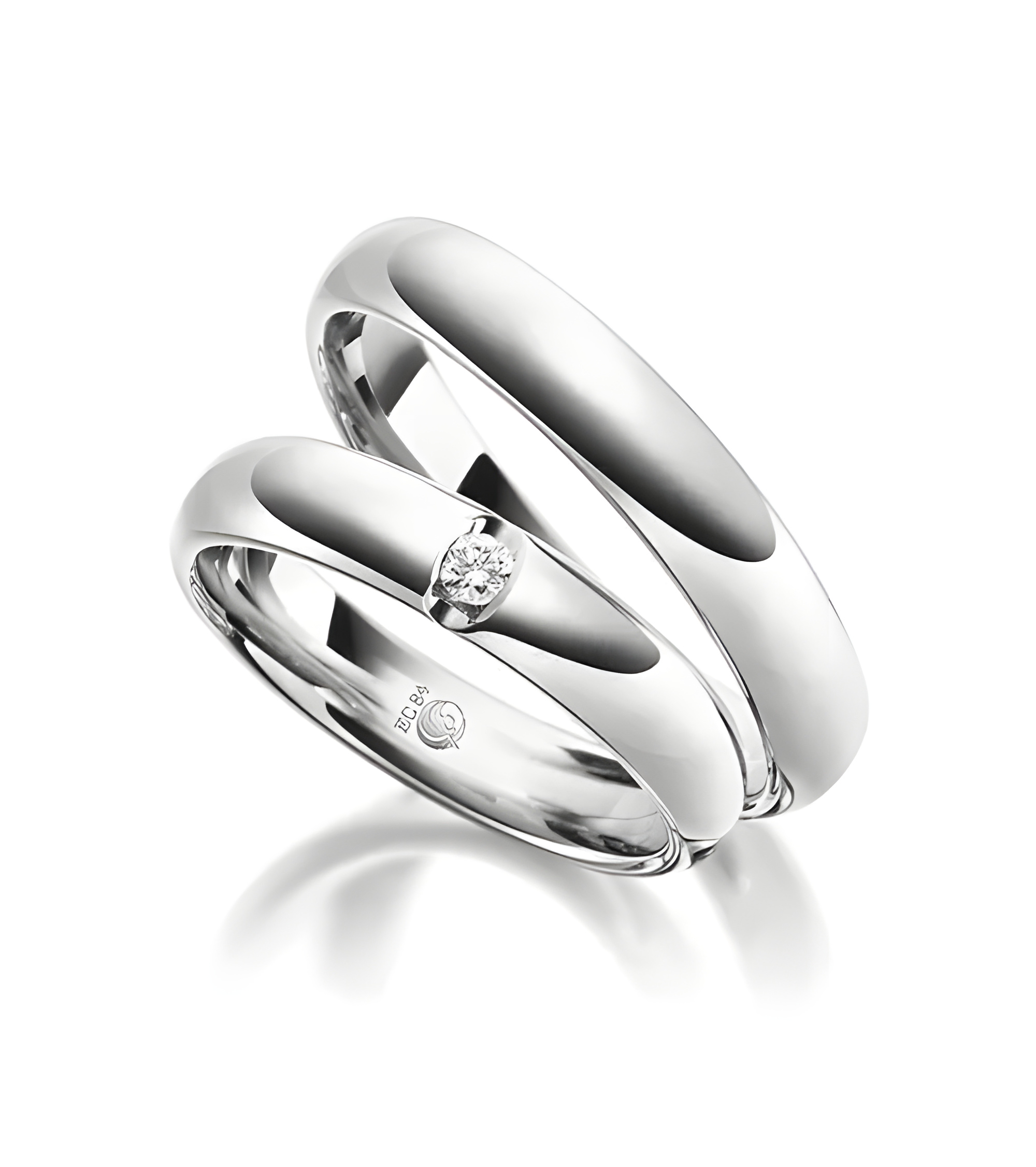 Anillos de matrimonio de Platino diseño especial - Alianzas de boda - 

