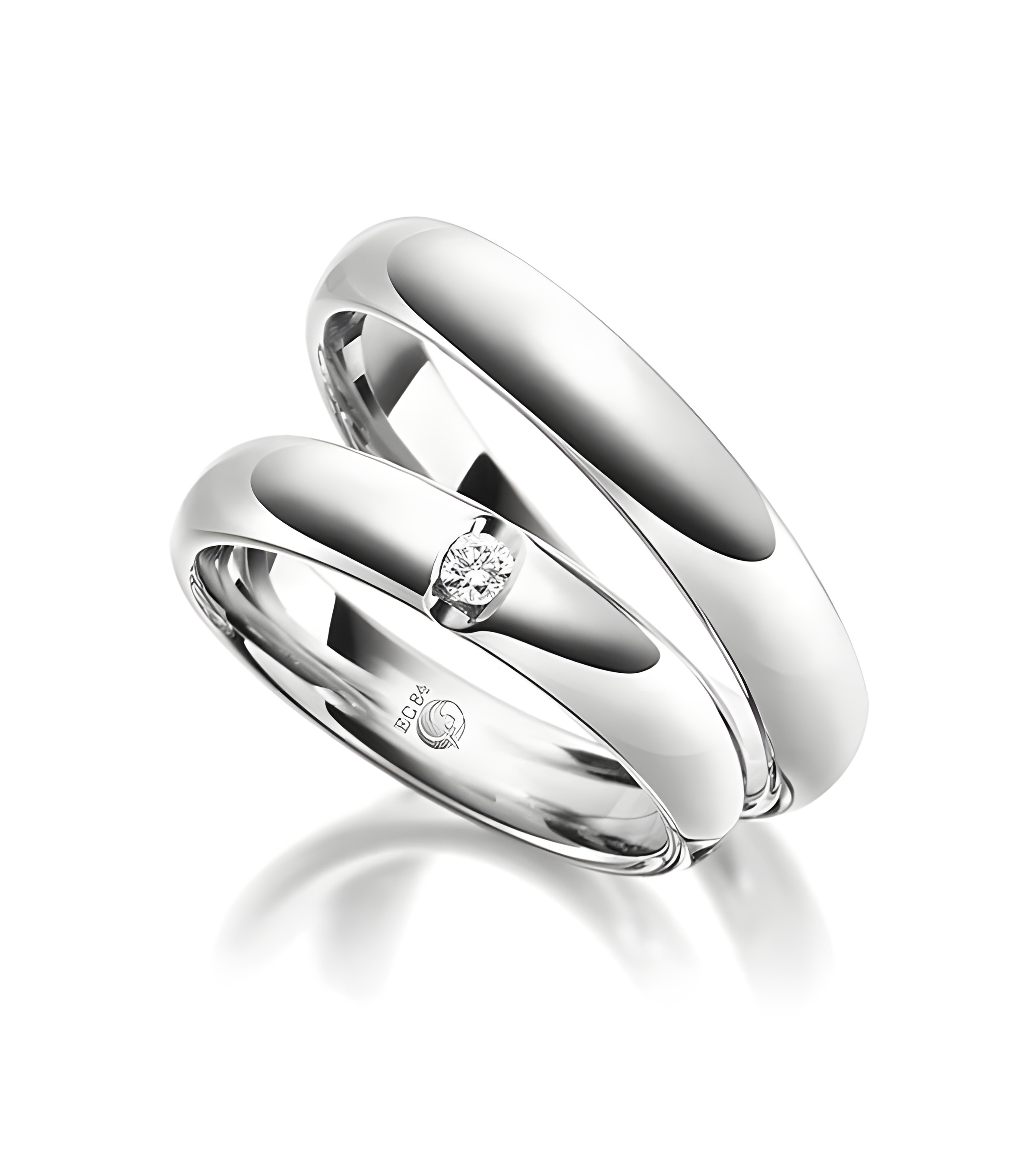 Anillos de matrimonio de Platino diseño especial - Alianzas de boda - 

