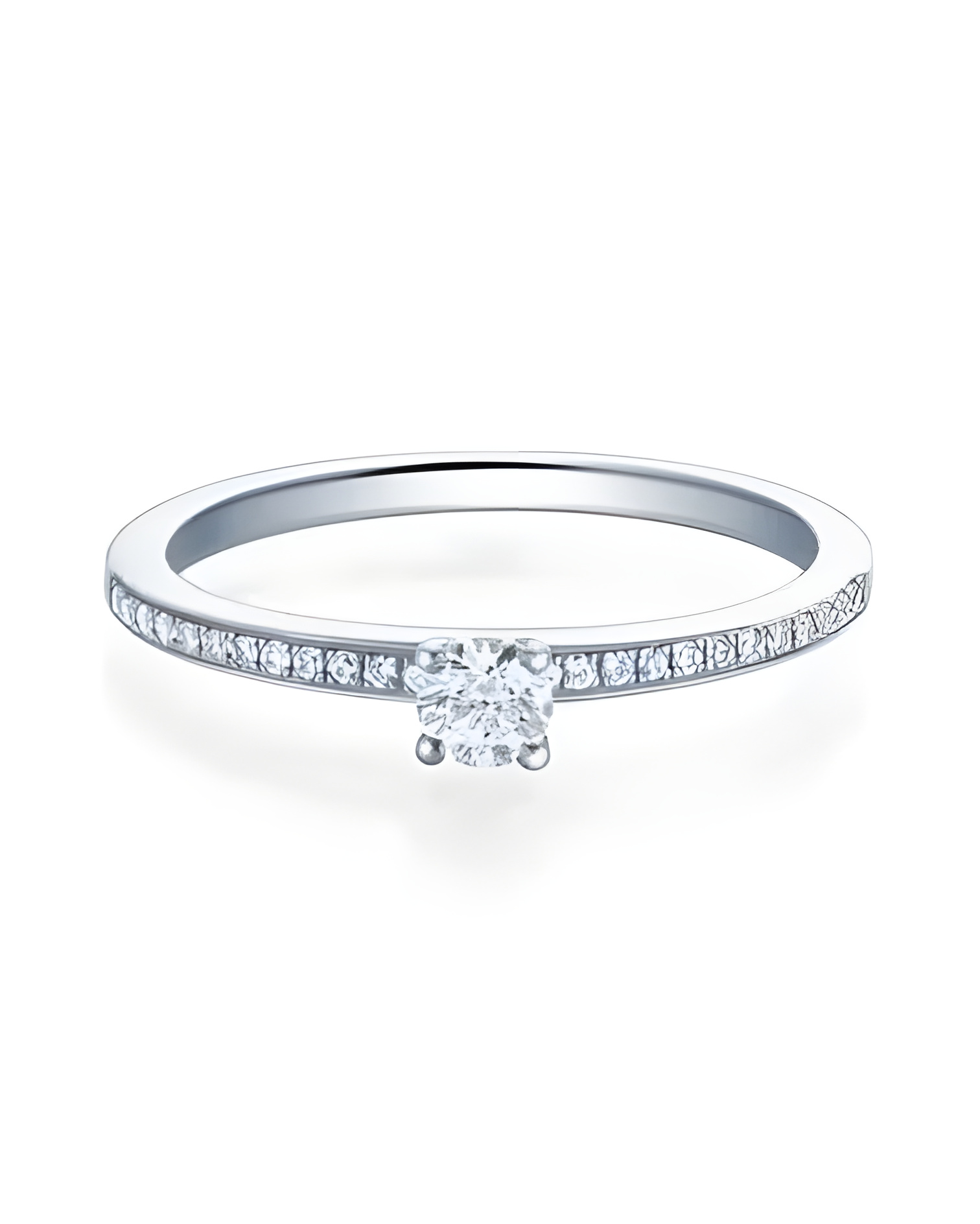 Antares 0,12 | Oro blanco o Platino - Anillos de compromiso - Anillo de pedida con diamantes en platino u oro blanco de 18K