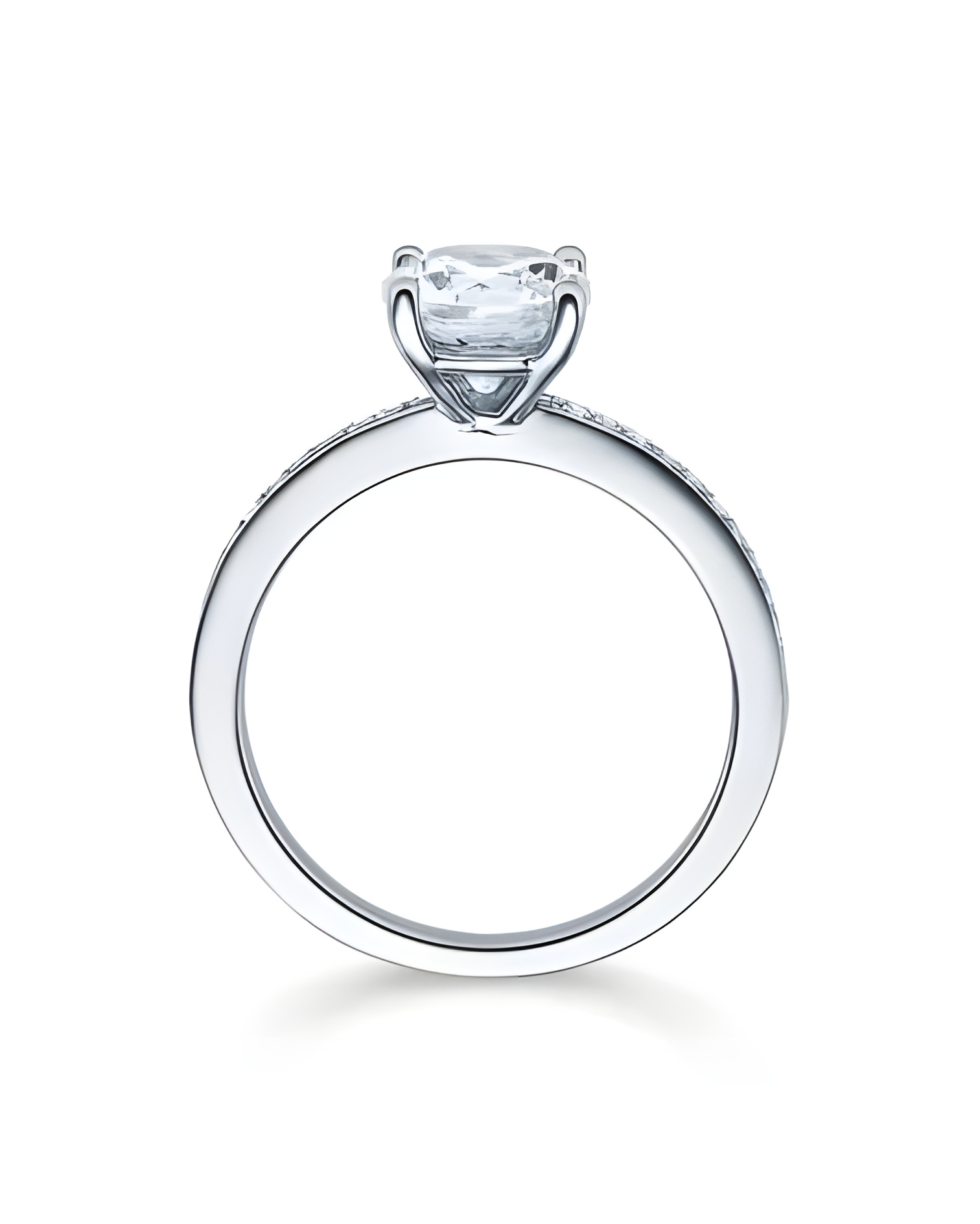 Antares 0,12 | Oro blanco o Platino - Anillos de compromiso - Anillo de pedida con diamantes en platino u oro blanco de 18K