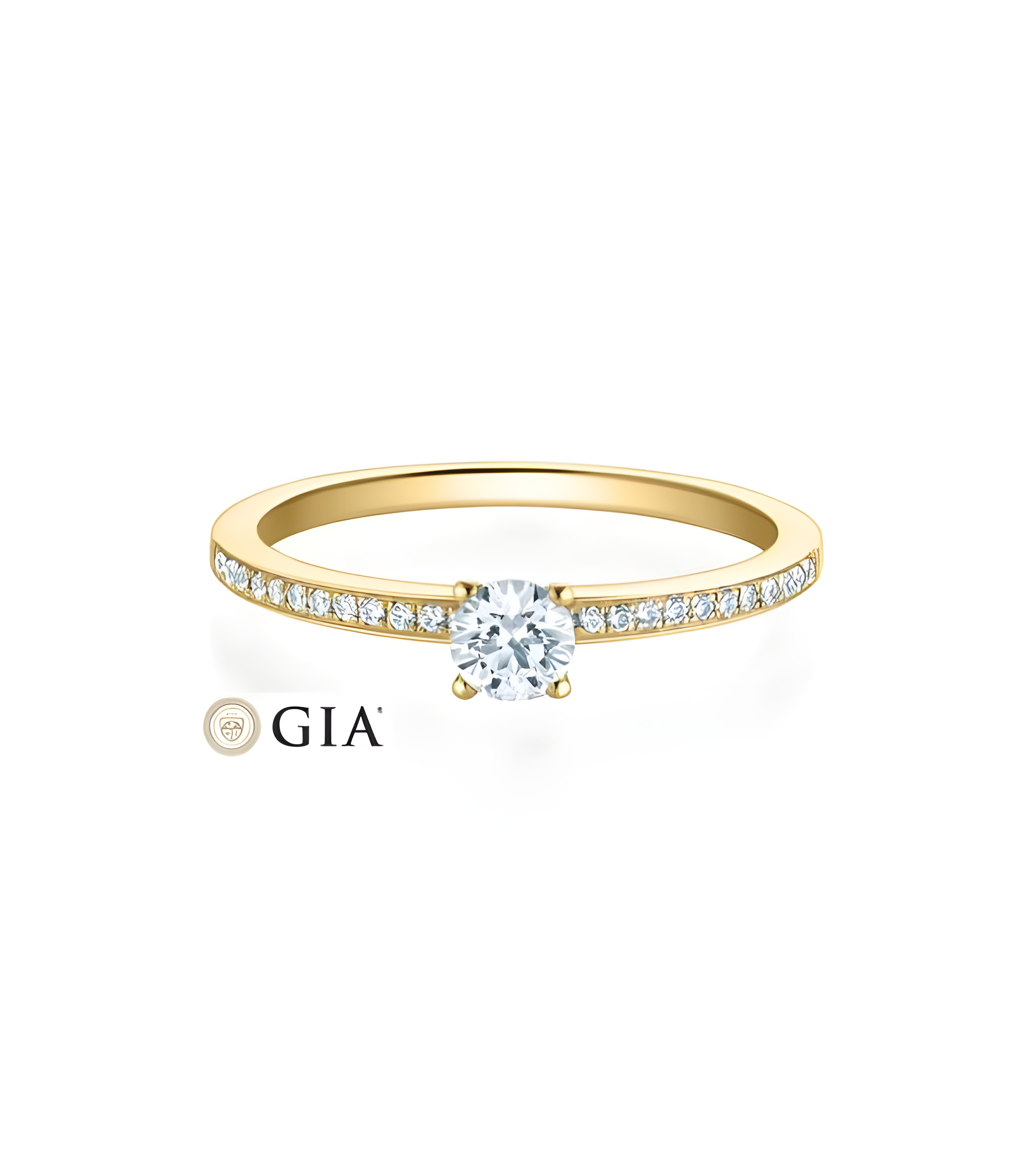 Antares 0,38 | Oro amarillo - ANILLO DE COMPROMISO EN ORO - Fino y exclusivo anillo de pedida de oro de 18K con los mejores diam