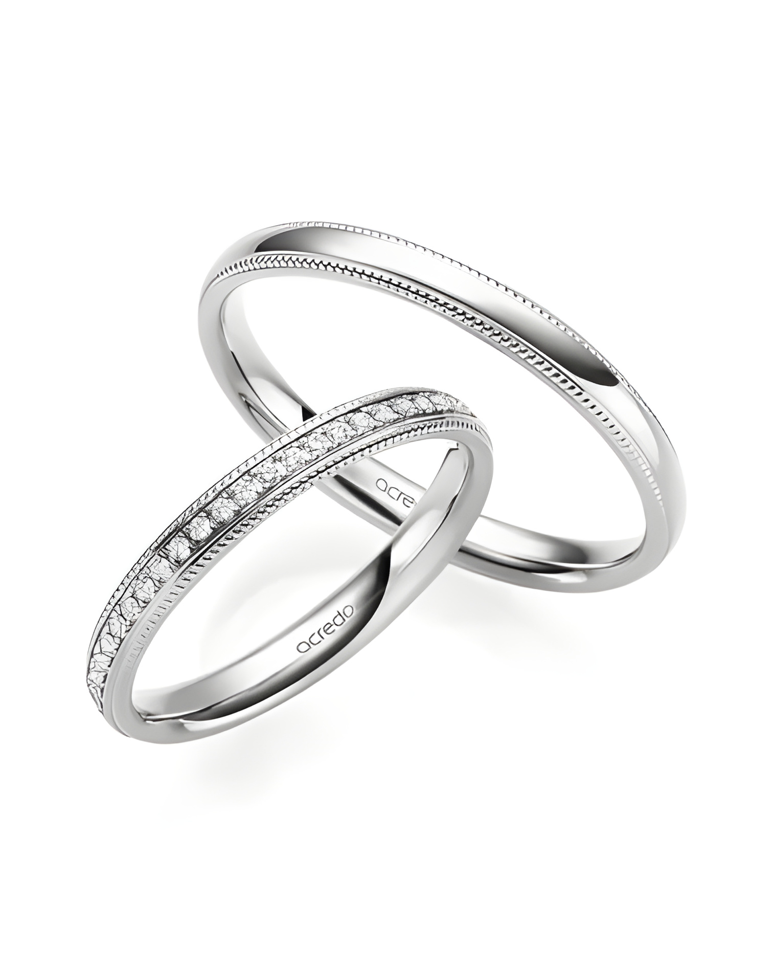 Alianzas de boda diferentes en oro blanco con diamantes - Alianzas de boda - 

