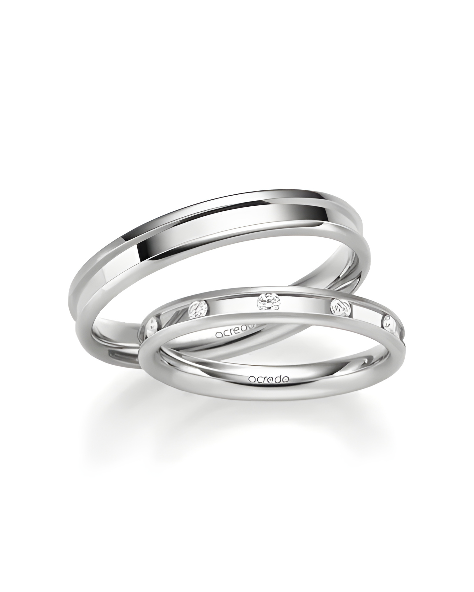 Alianzas de boda únicas en oro blanco con los mejores diamantes - Alianzas de boda - 

