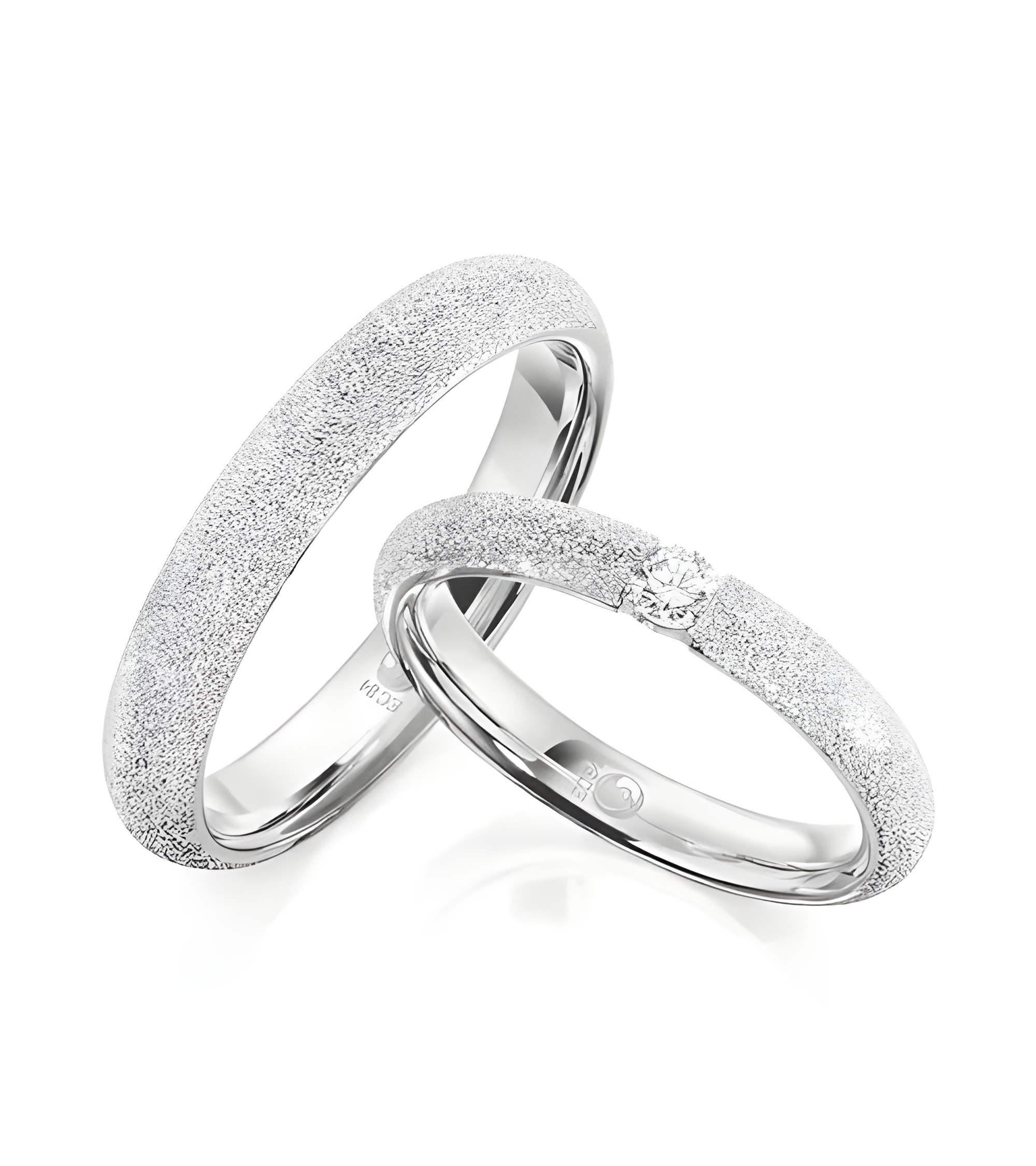 Anillos Glamour en oro blanco con un diamante - Alianzas de boda - 

