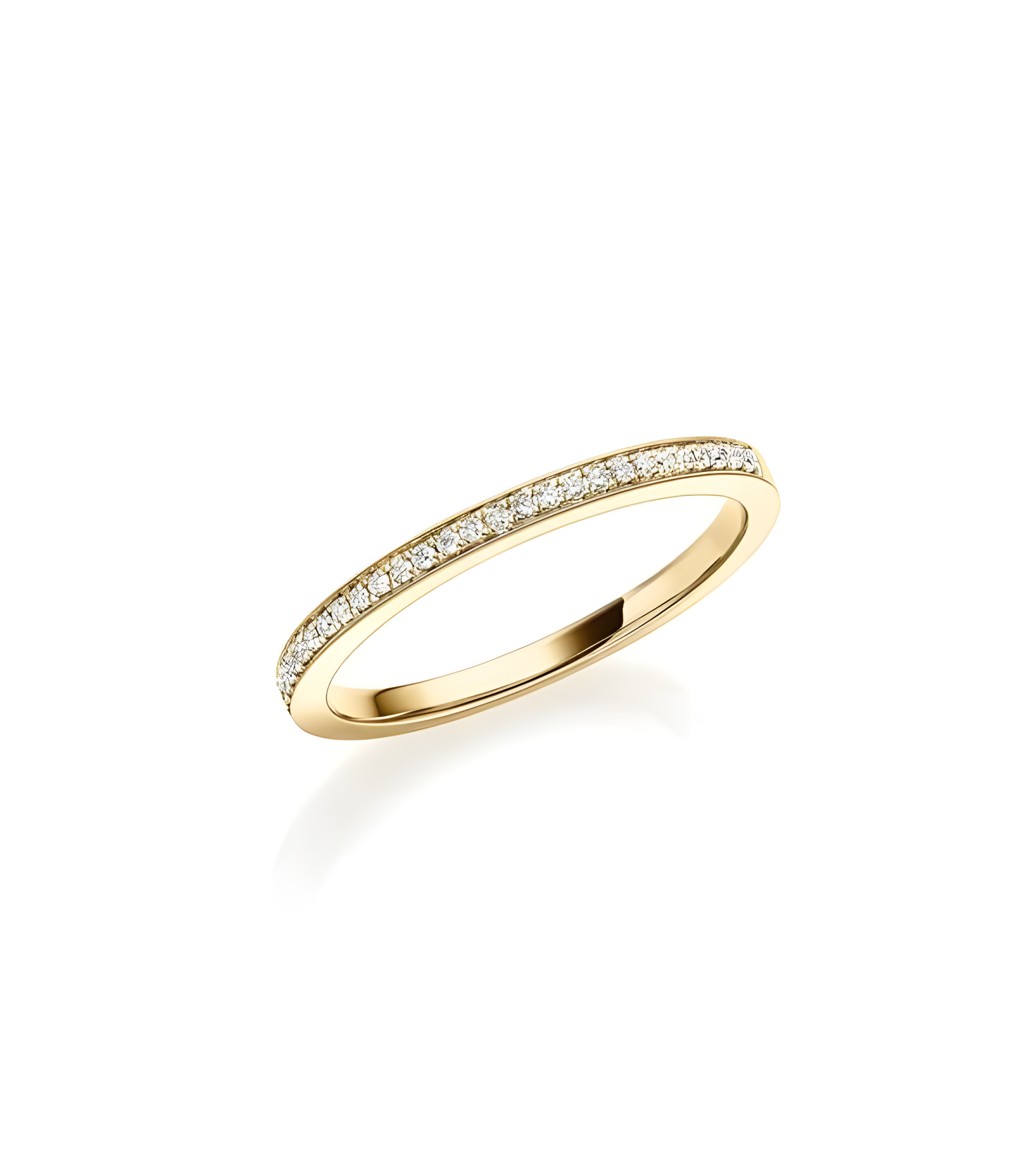 Sirio 0,09 | Oro amarillo - ANILLO DE COMPROMISO EN ORO - Anillo de pedida en oro amarillo de 18K con corona de diamantes