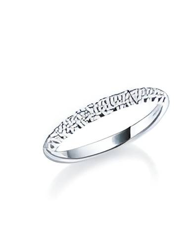 Leonis 0,27 | Oro blanco o Platino - Anillos de compromiso - Anillo de compromiso eternity en oro blanco 18K o platino con media