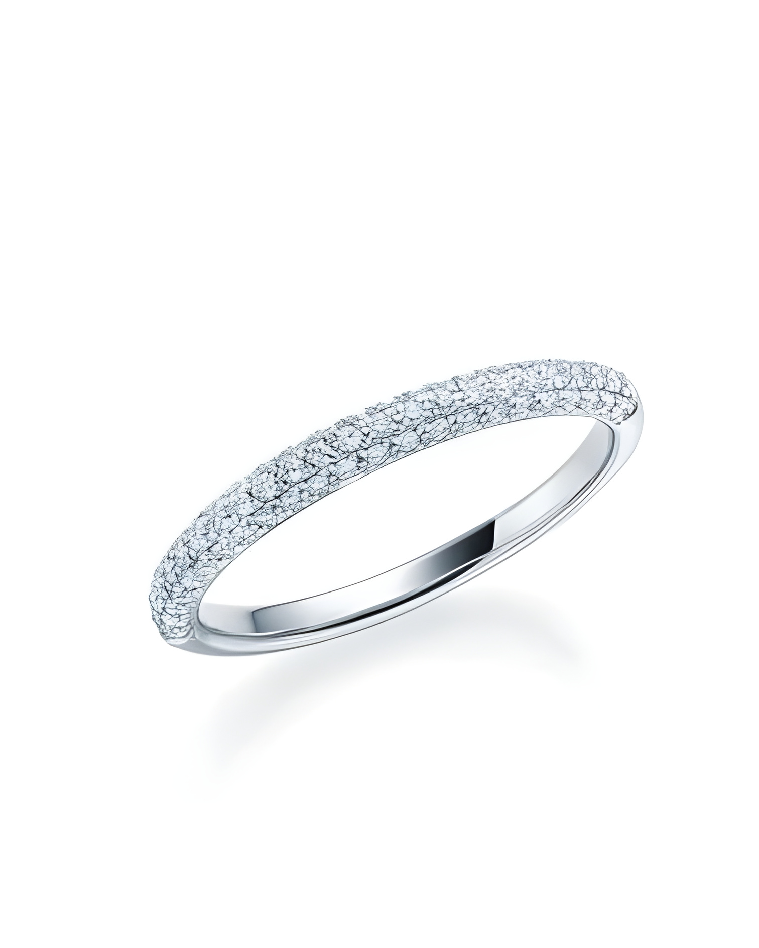 Carinae 0,28 | Oro blanco o Platino - Anillos de compromiso - Anillo de compromiso memoires con media corona de diamantes en oro