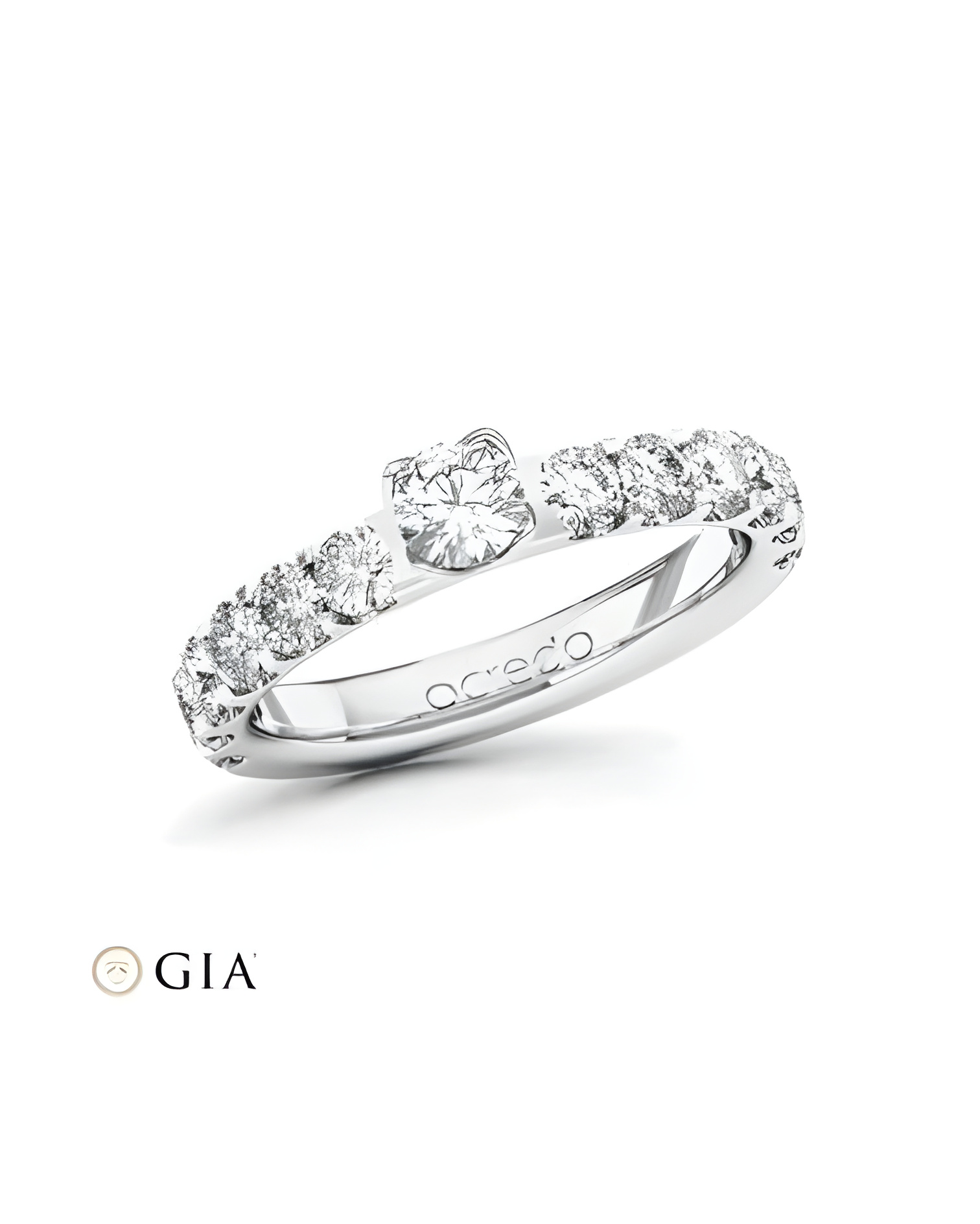 Adhara 0,30 | Oro blanco o Platino - Anillos de compromiso - Exclusivo anillo de compromiso con diamantes en oro blanco o diaman