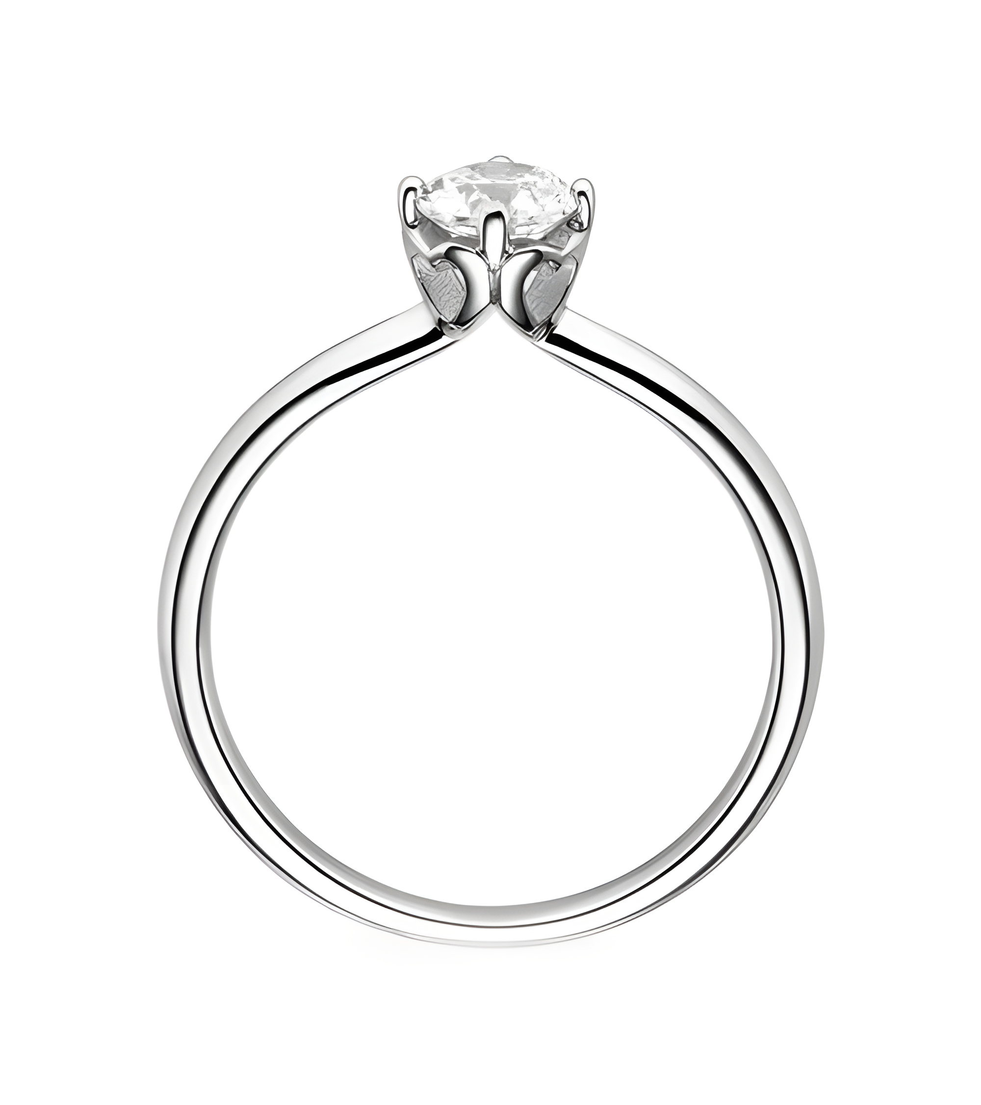 Polaris 0,10 | Oro blanco o Platino - Anillos de compromiso - Anillo de pedida marca internacional Acredo en oro blanco o Platin