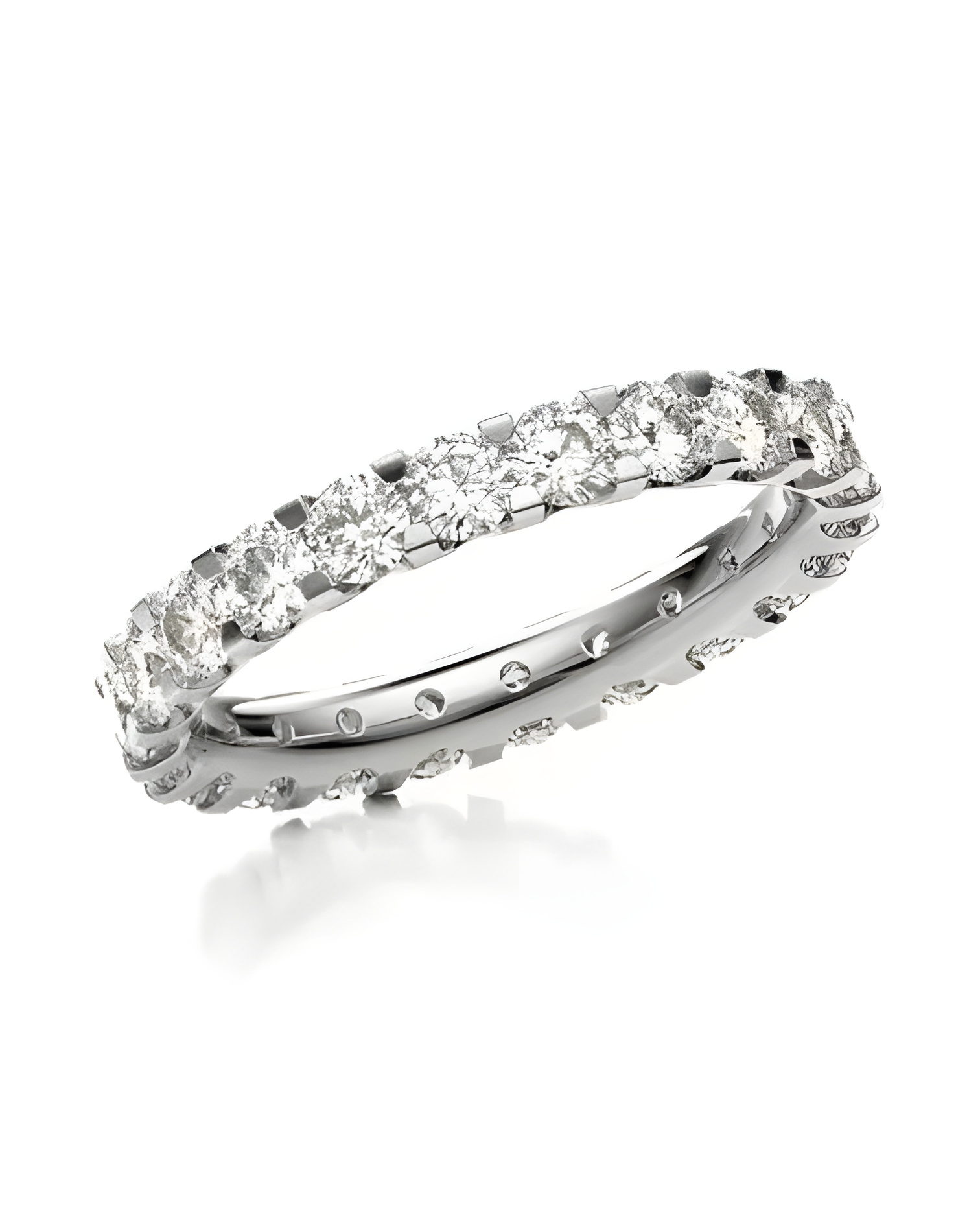 Naos 2,20 | Oro blanco o Platino - Anillos de compromiso - Anillo de pedida con corona de diamantes completa de la marca acredo