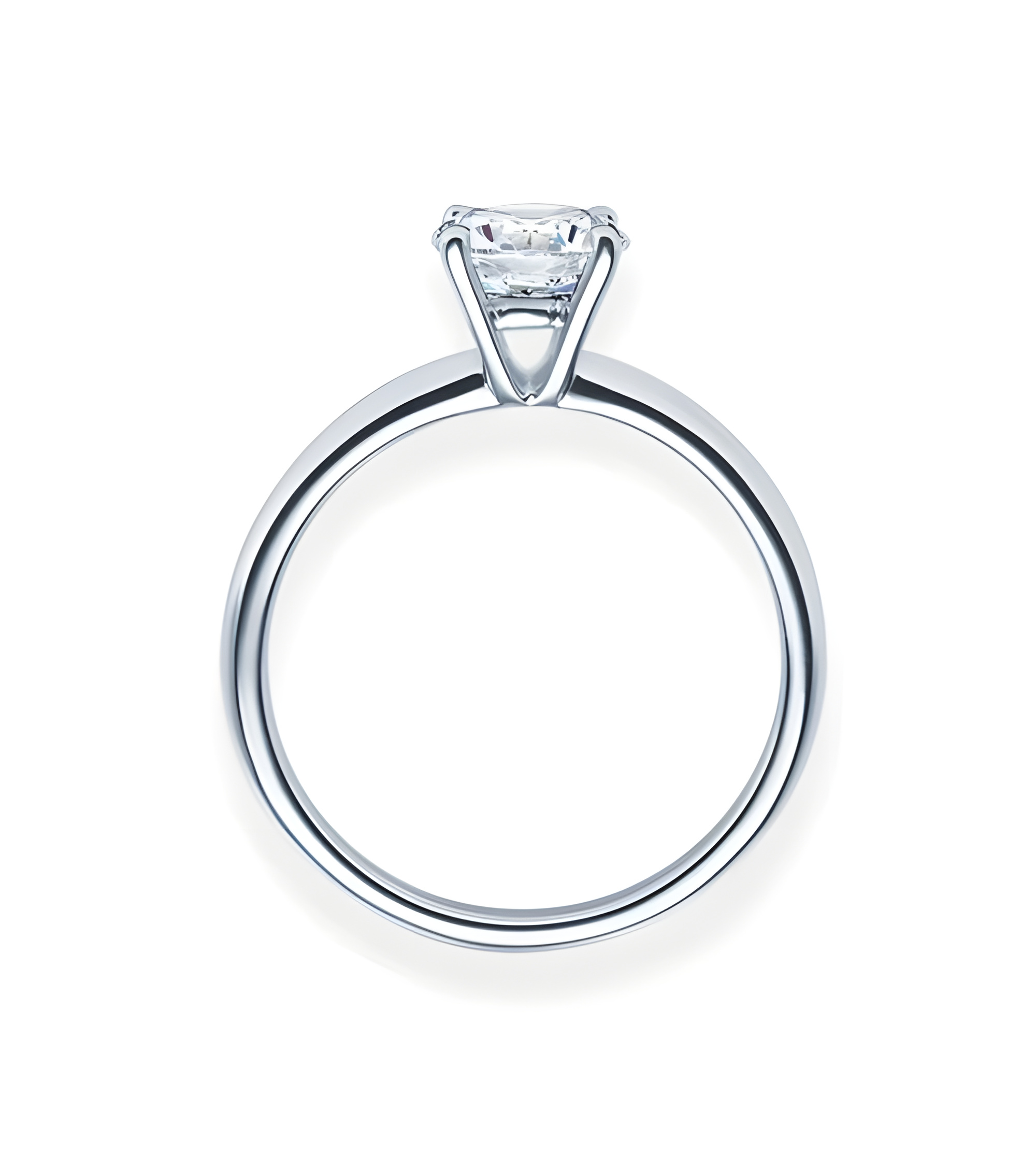 Persei 0,10 | Oro blanco o Platino - Anillos de compromiso - Anillo de compromiso clásico de Platino u Oro blanco con un diamant