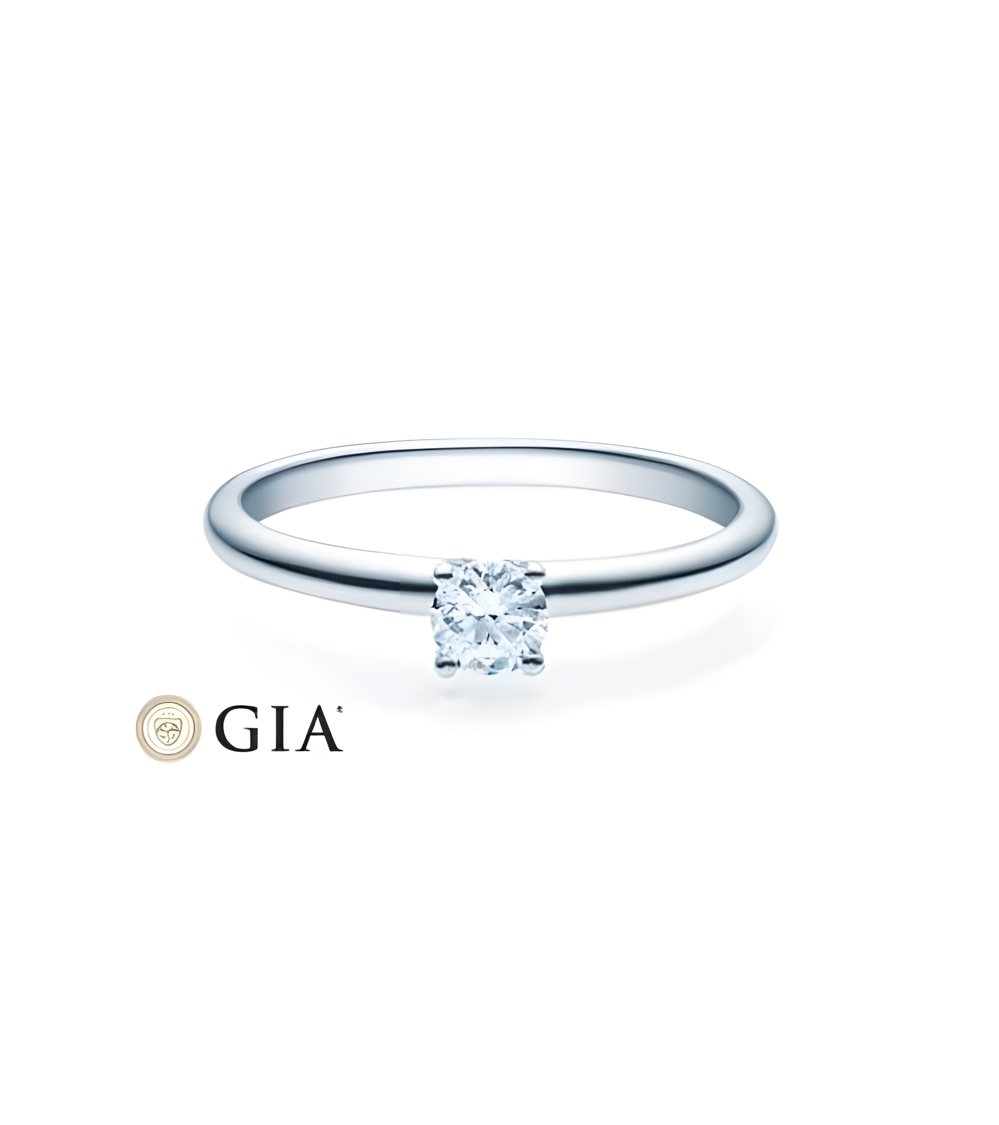 Persei 0,30 | Oro blanco o Platino - Anillos de compromiso - Anillo de pedida con un diamante natural ético descubierto, en Oro 