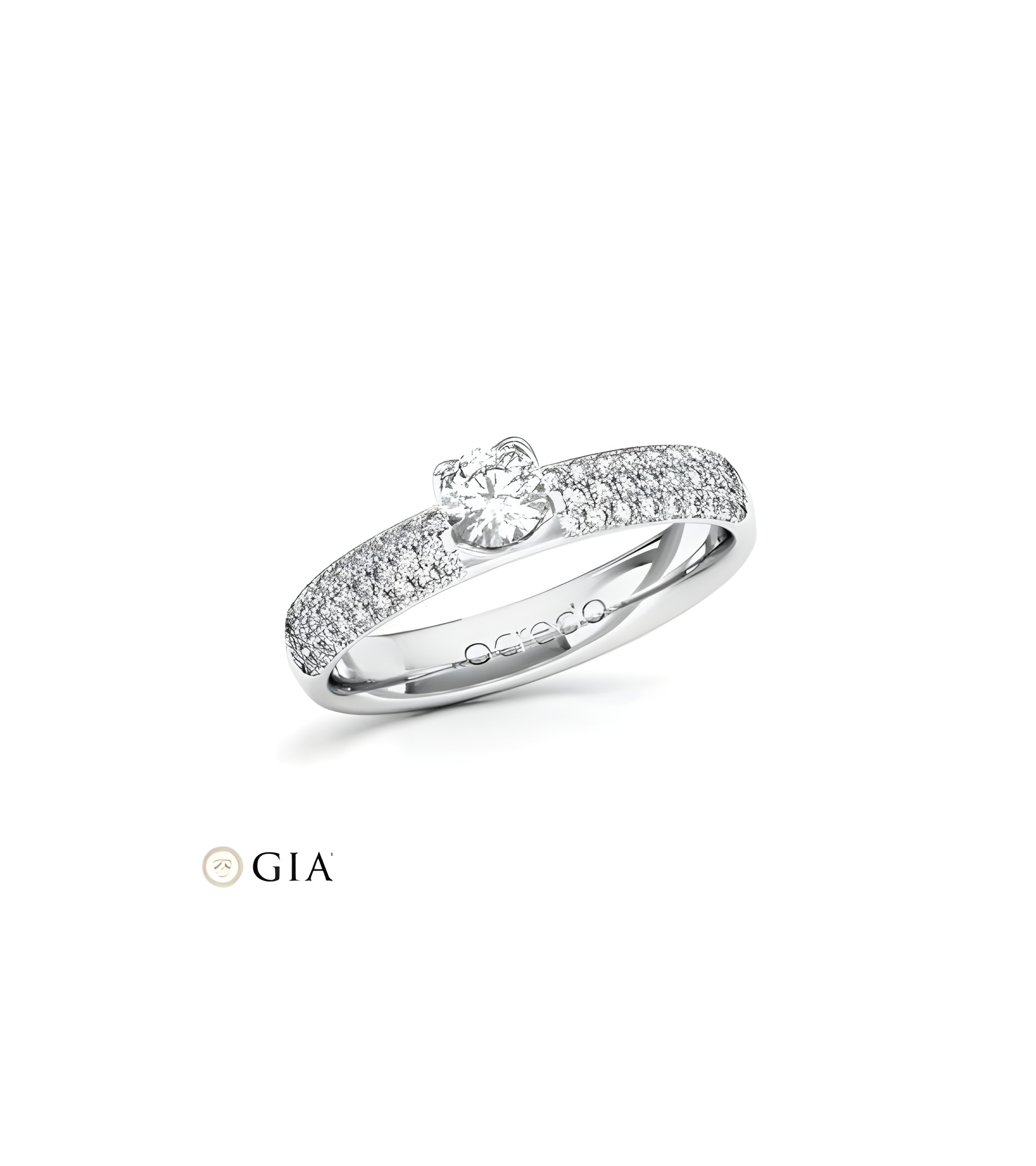 Enif 0,30 | Oro blanco o Platino - Anillos de compromiso - Exclusivo anillo de pedida de Oro blanco o Platino con un diamante ce