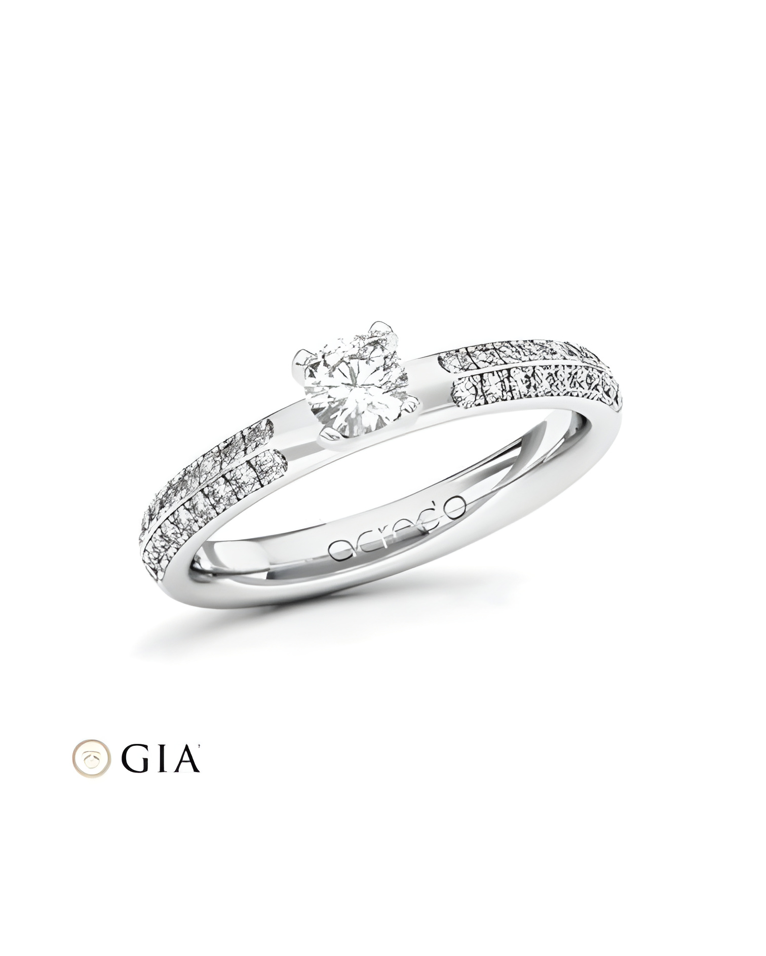 Aludra 0,30 | Oro blanco o Platino - Anillos de compromiso - Exclusivo anillo de compromiso de Oro blanco o Platino con un diama