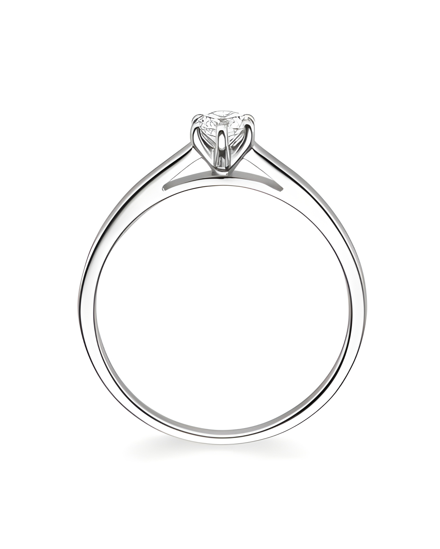 Mizar 0,30 | Oro blanco o Platino - Anillos de compromiso - Precioso anillo de compromiso con diamantes para ella en Oro blanco 