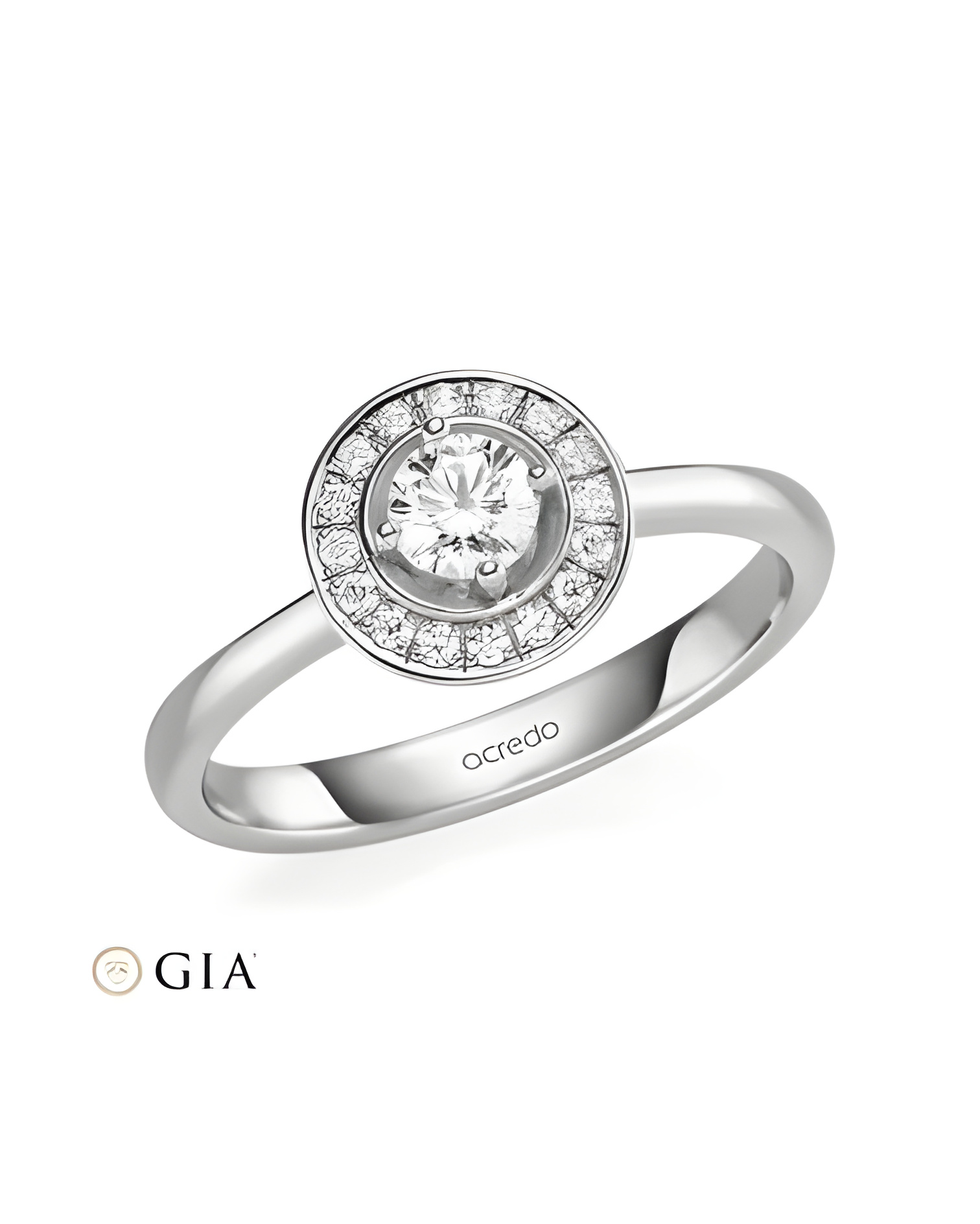 Almach 0,30 | Oro blanco o Platino - Anillos de compromiso - Especial y diferente anillo de pedida de Oro blanco o Platino con d