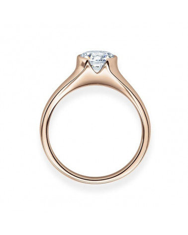 Gruis 0,30 | Oro rosa - ANILLOS DE COMPROMISO EN ORO ROSA - Original Anillo de pedida de oro rosa con un diamante natural ético 