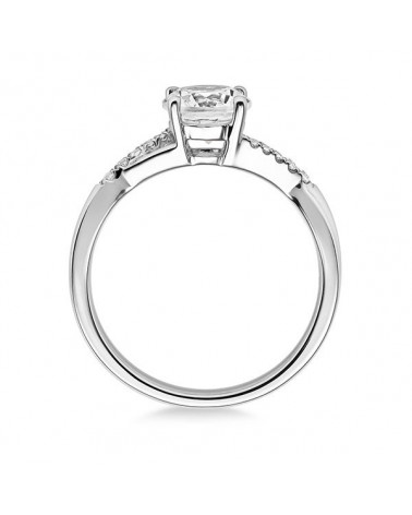 Maia 0,16 | Oro blanco o Platino - Anillos de compromiso - Original anillo combinado de diamantes en oro blanco o platino