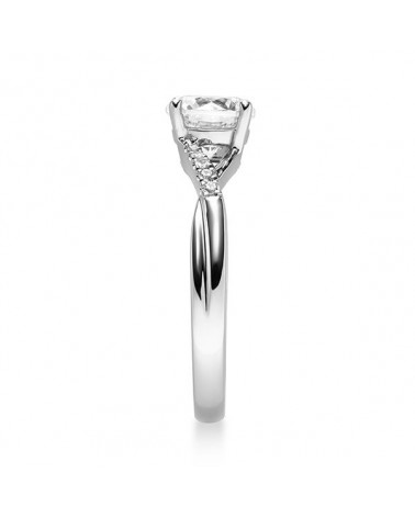 Maia 0,16 | Oro blanco o Platino - Anillos de compromiso - Original anillo combinado de diamantes en oro blanco o platino