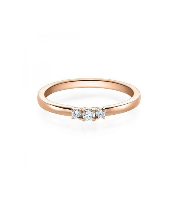 Zaniah 0,11 | Oro rosa - ANILLOS DE COMPROMISO EN ORO ROSA - 