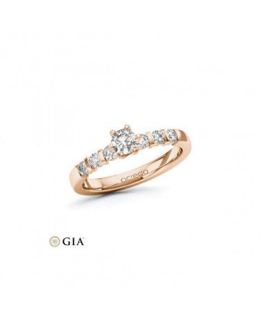 Atria 0,30 | Oro rosa - ANILLOS DE COMPROMISO EN ORO ROSA - Anillo para la pedida con diamantes naturales sostenibles en oro ros