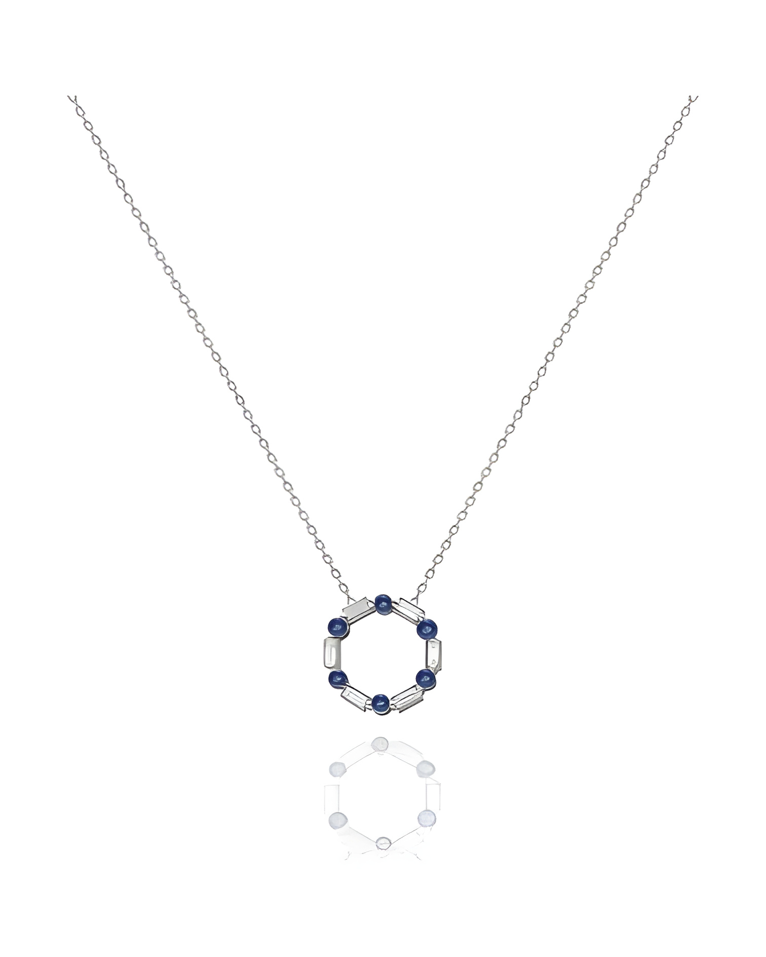 Collar Mab 0,85 | Diamantes y zafiros - Jewelry - 