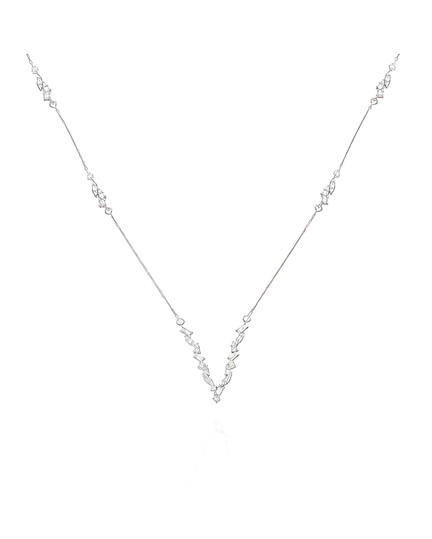 Collar Elara 0,33 | Diamantes - Joyeria - Collar de oro blanco con diamantes