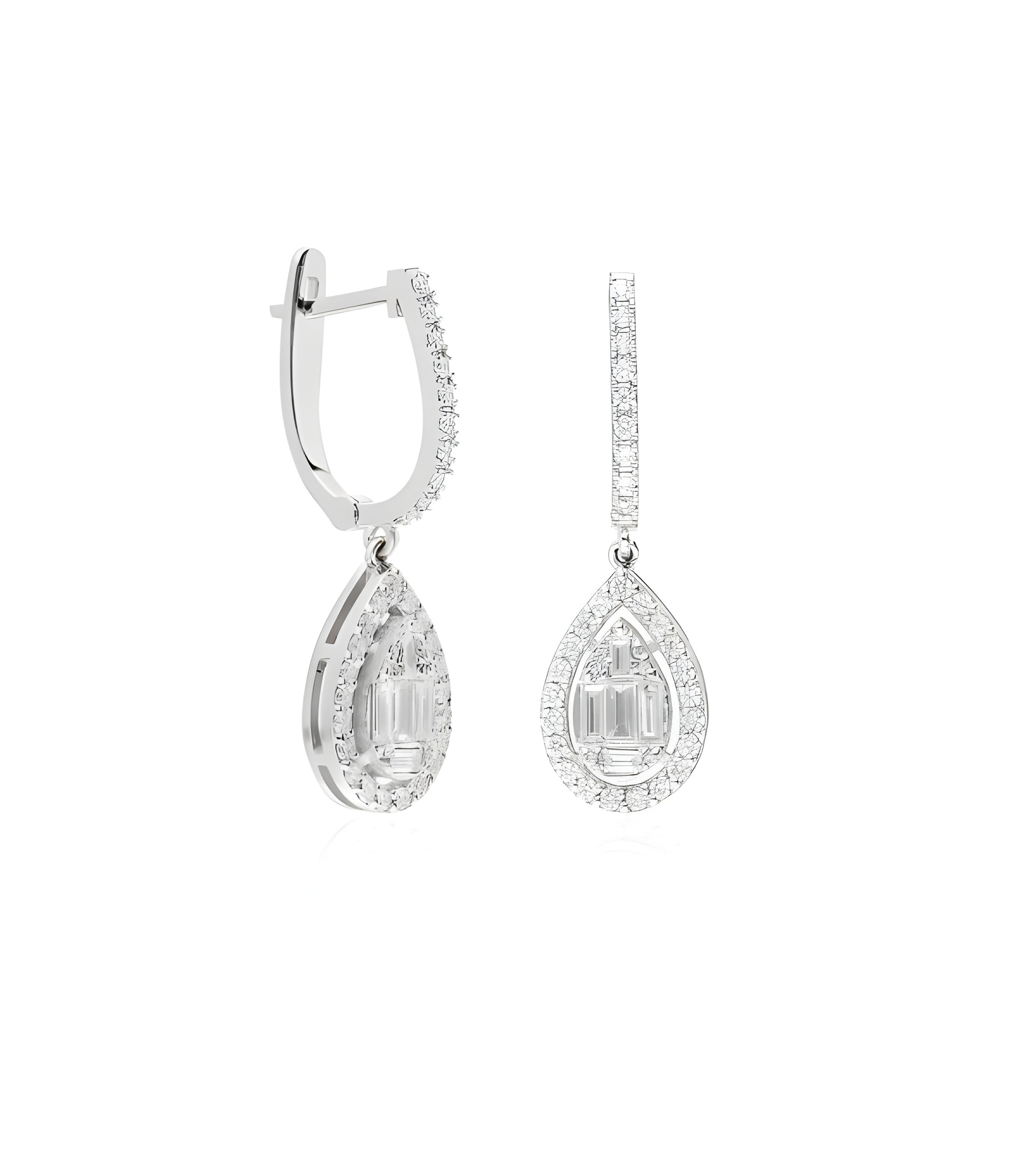 Pendientes Ursa 0,46 | Diamantes - Joyeria - Pendientes de oro blanco con diamantes