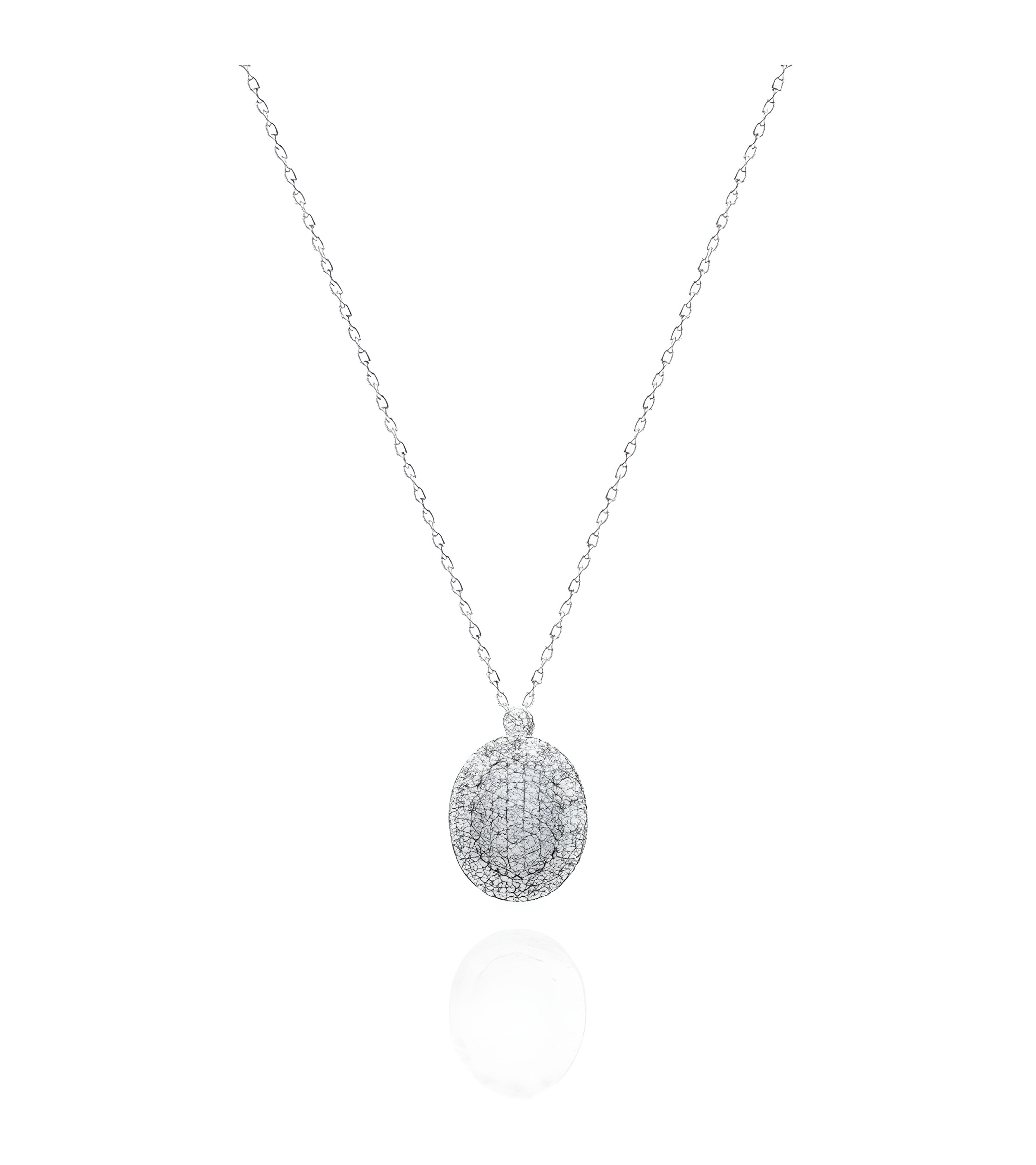 Collar Mab 0,44 | Diamantes - Joyeria - Collar de oro blanco de primera ley con diamantes