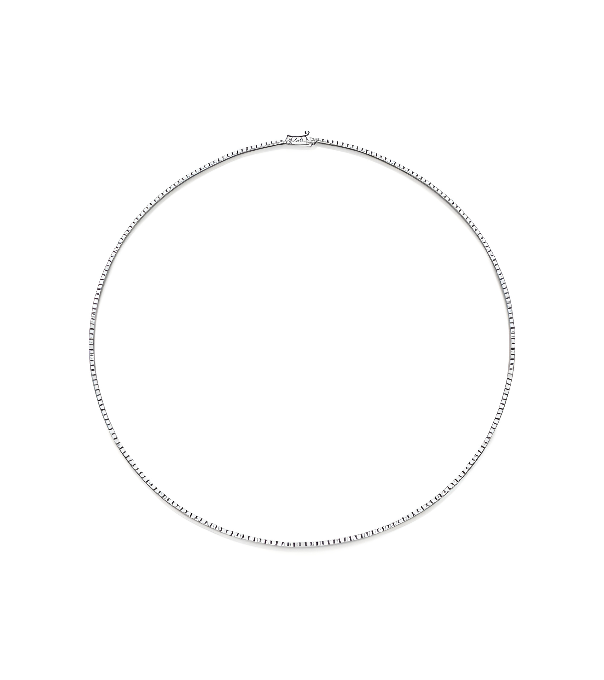 Collar Eternity 1,10 | Diamantes - Joyeria - Collar de oro blanco con corona de diamantes