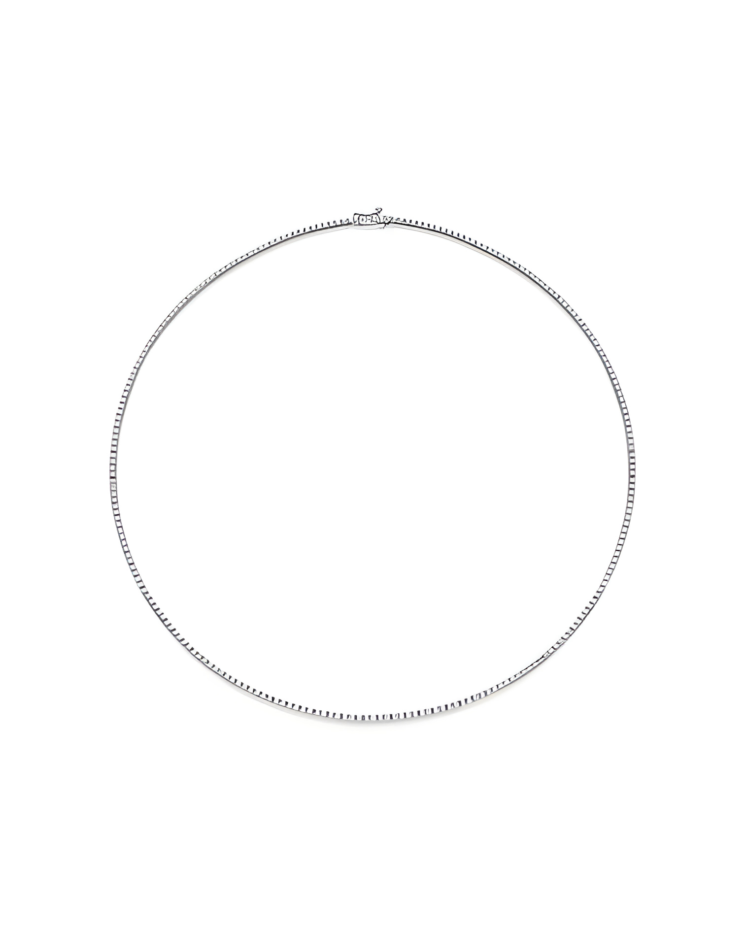 Collar Eternity 1,10 | Diamantes - Joyeria - Collar de oro blanco con corona de diamantes