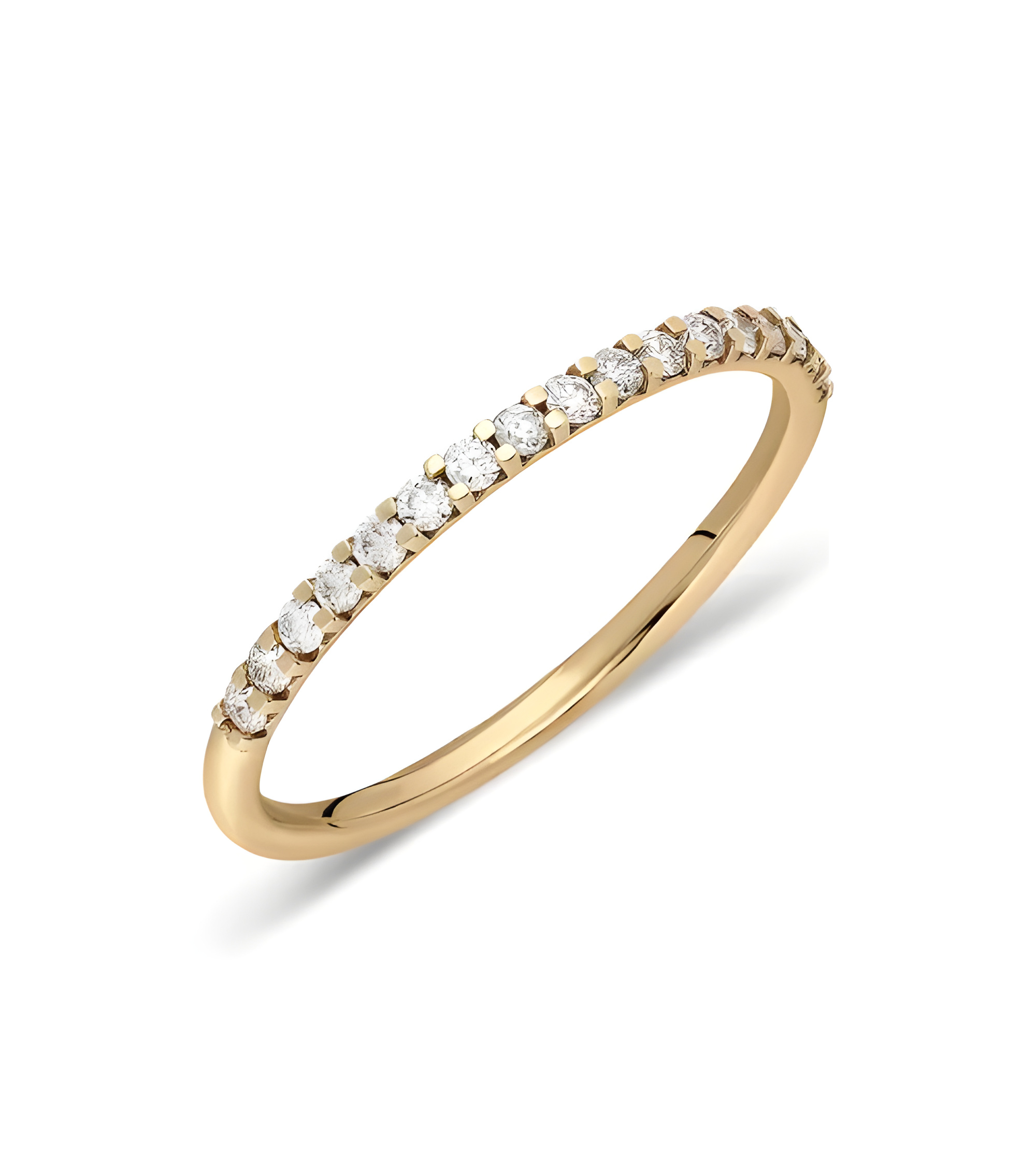 Anillo Lyra 0,22 | Diamantes - Joyeria - Anillo de oro eternity con diamantes