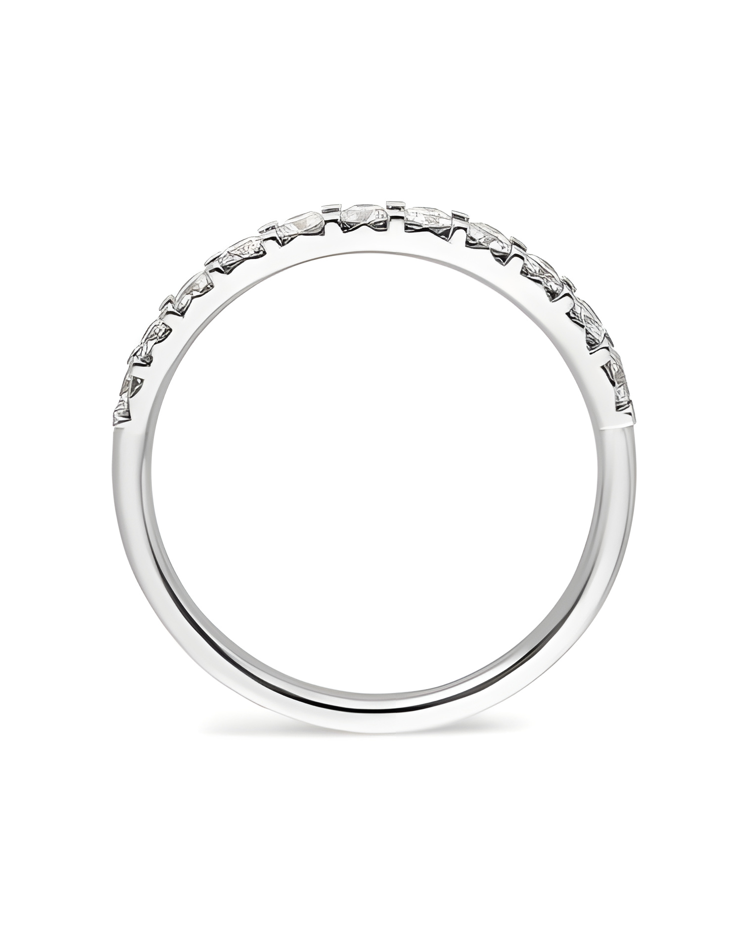 Anillo Lyra 0,70 | Diamantes - Joyeria - Anillo de oro blanco eternity con diamantes