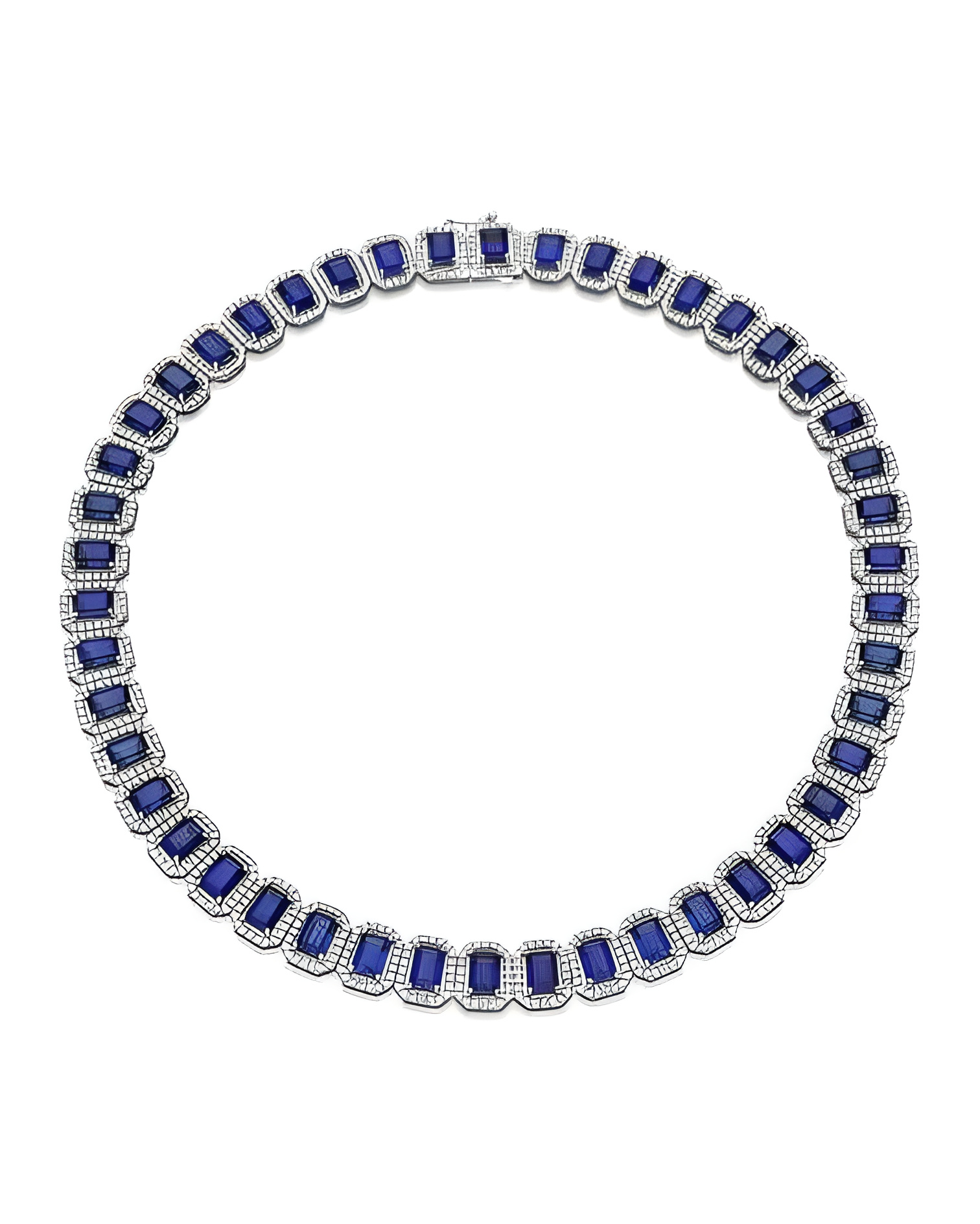 Collares de oro con diamantes y zafiros al mejor precio | Staring